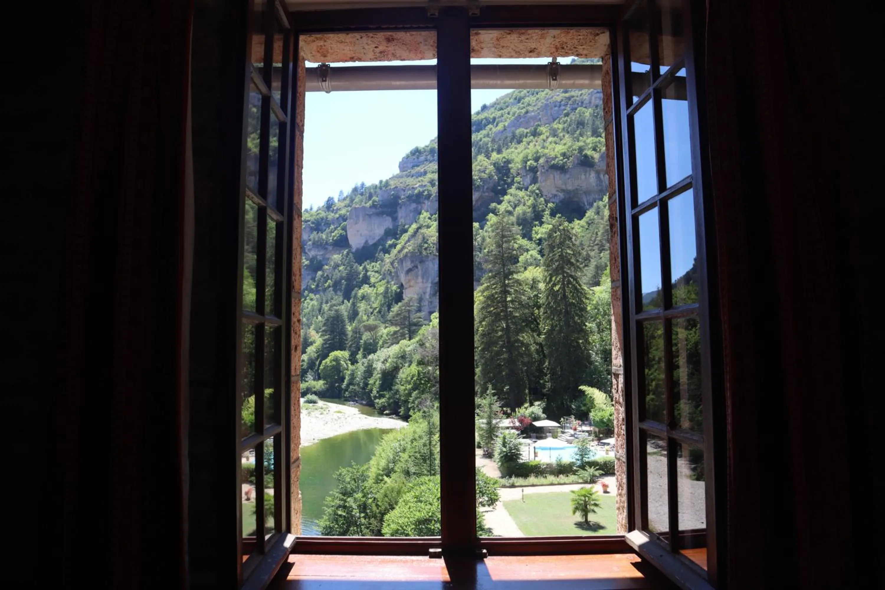 Garden view in Château De La Caze Piscine & Spa - Ste Enimie