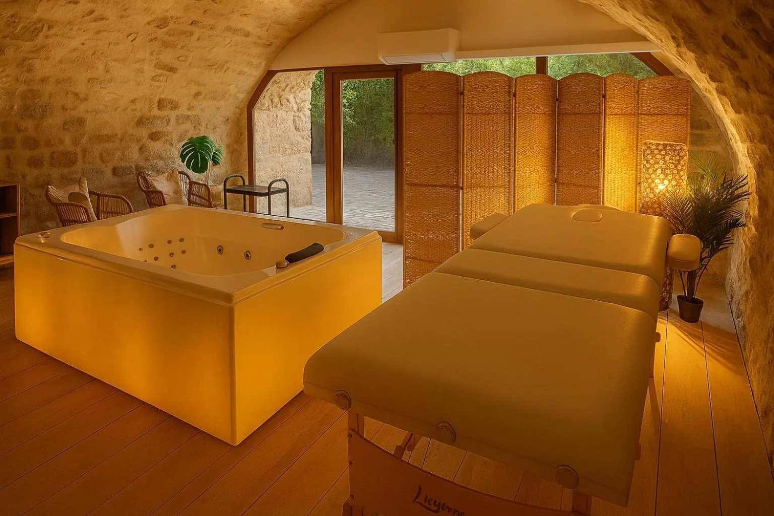 Hot Tub in Château De La Caze Piscine & Spa - Ste Enimie