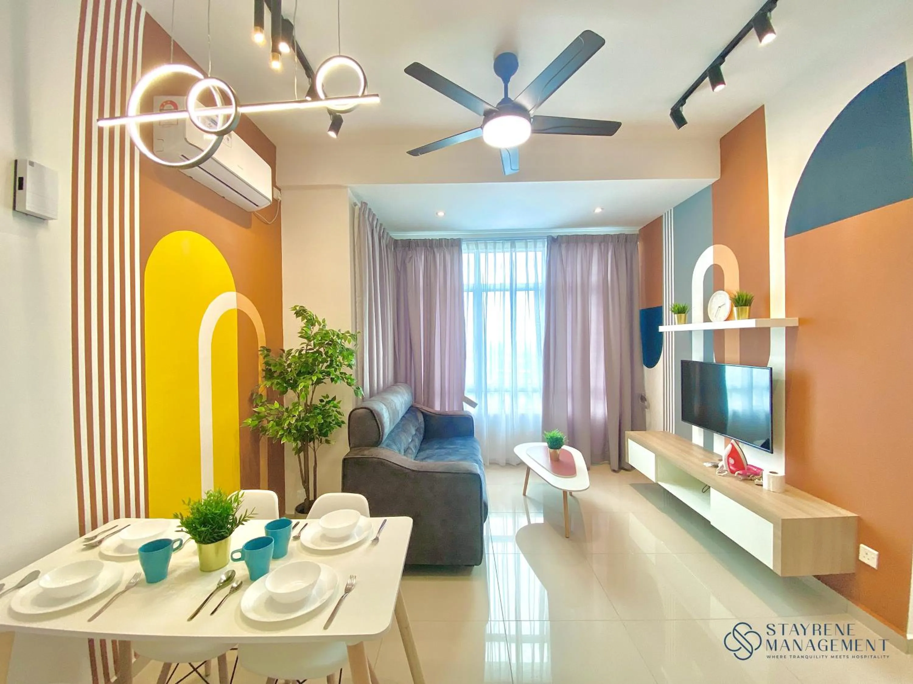 Living room in Melaka Novo 8 Residence - Jonker Street by Stayrene