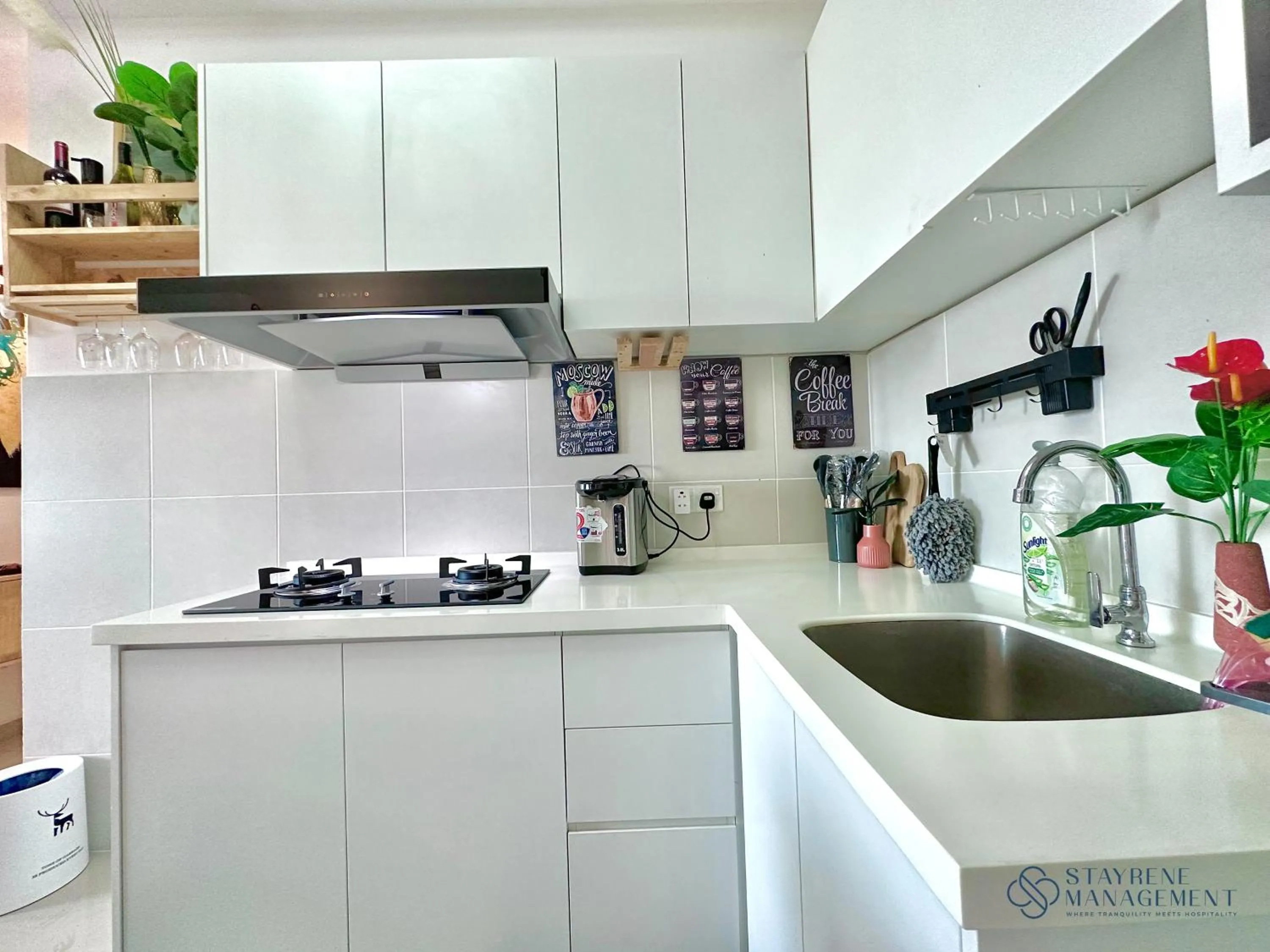 Kitchen or kitchenette in Melaka Novo 8 Residence - Jonker Street by Stayrene