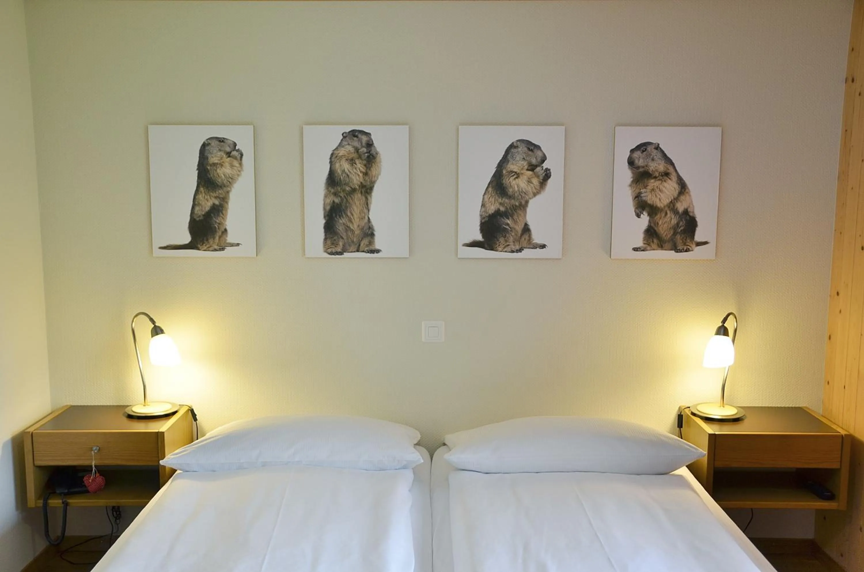 Decorative detail, Bed in Hotel Garni Hostatt