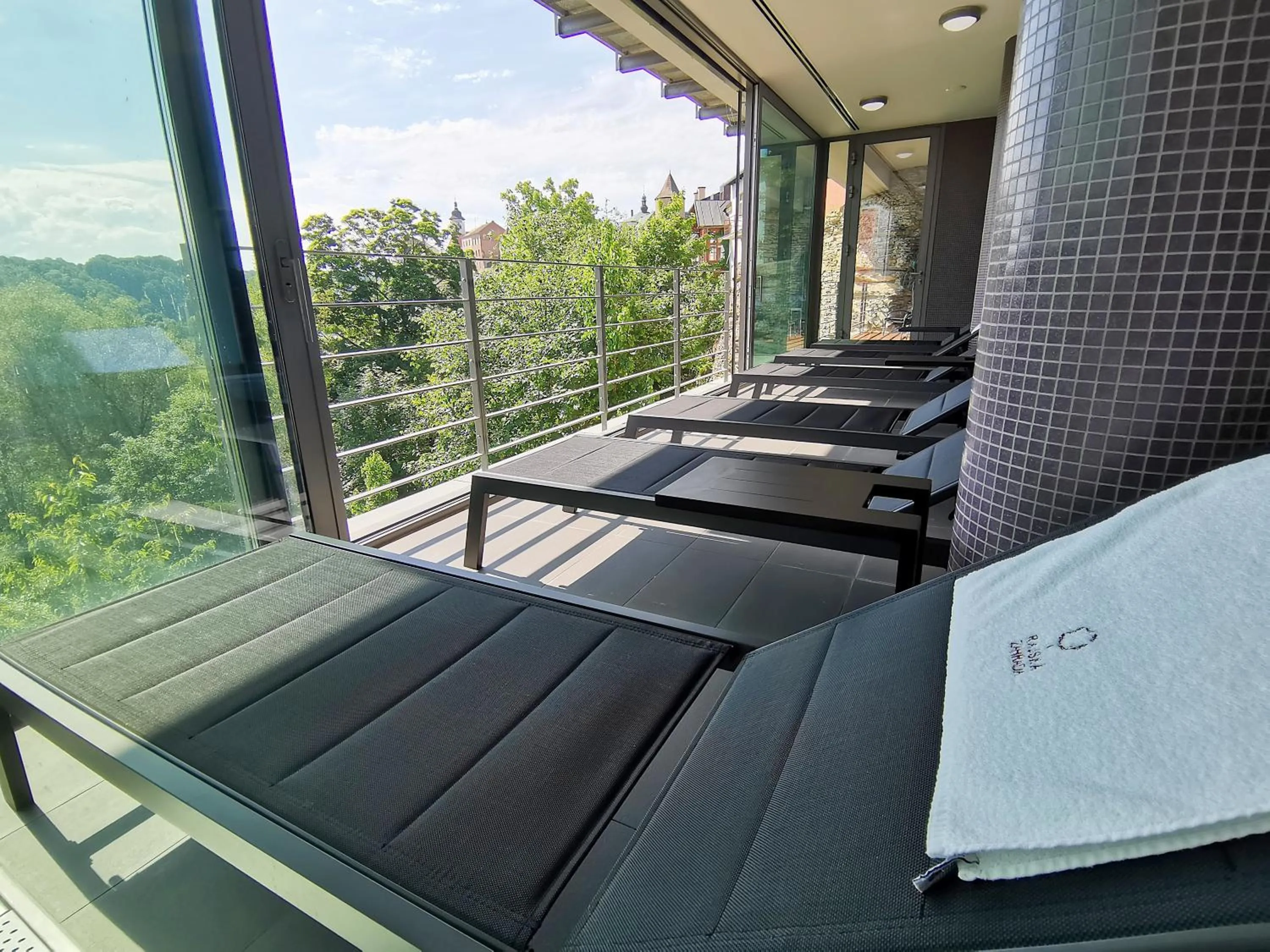 Balcony/Terrace in Hotel Rajská zahrada