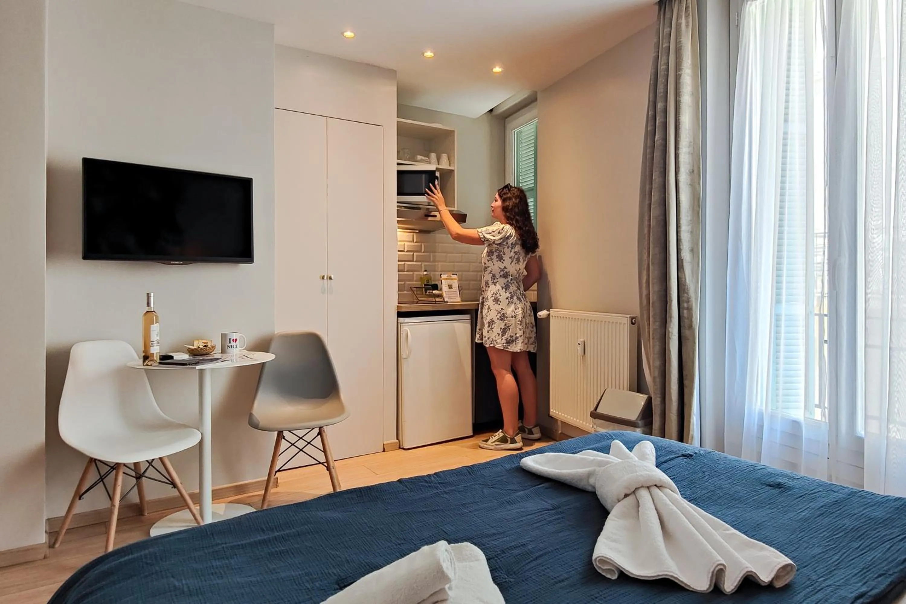 Photo of the whole room, Bed in Aparthotel AMMI Nice Massena - ex Ajoupa