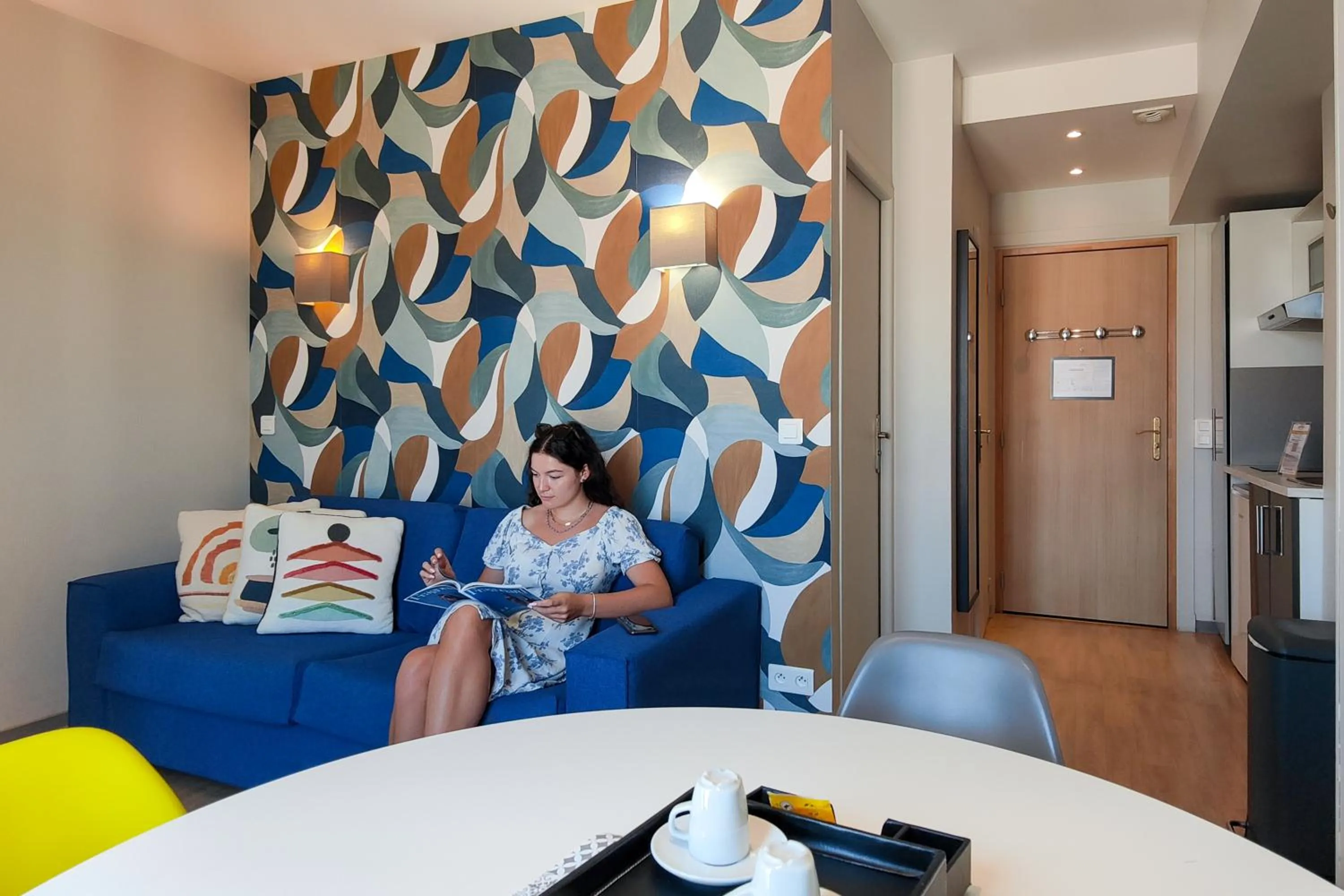 Living room in Aparthotel AMMI Nice Massena - ex Ajoupa