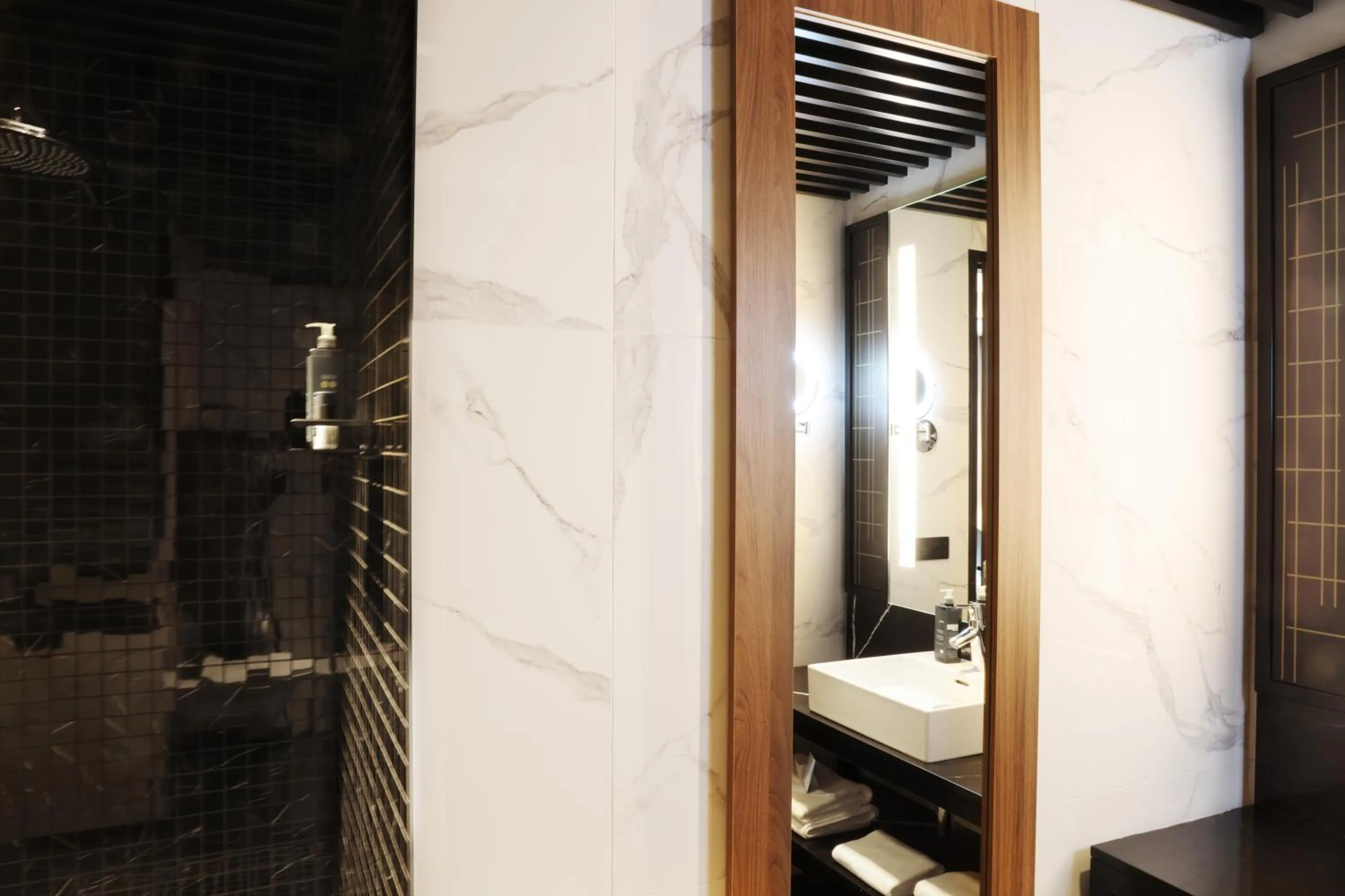 Shower in Hotel Reykjavík Saga