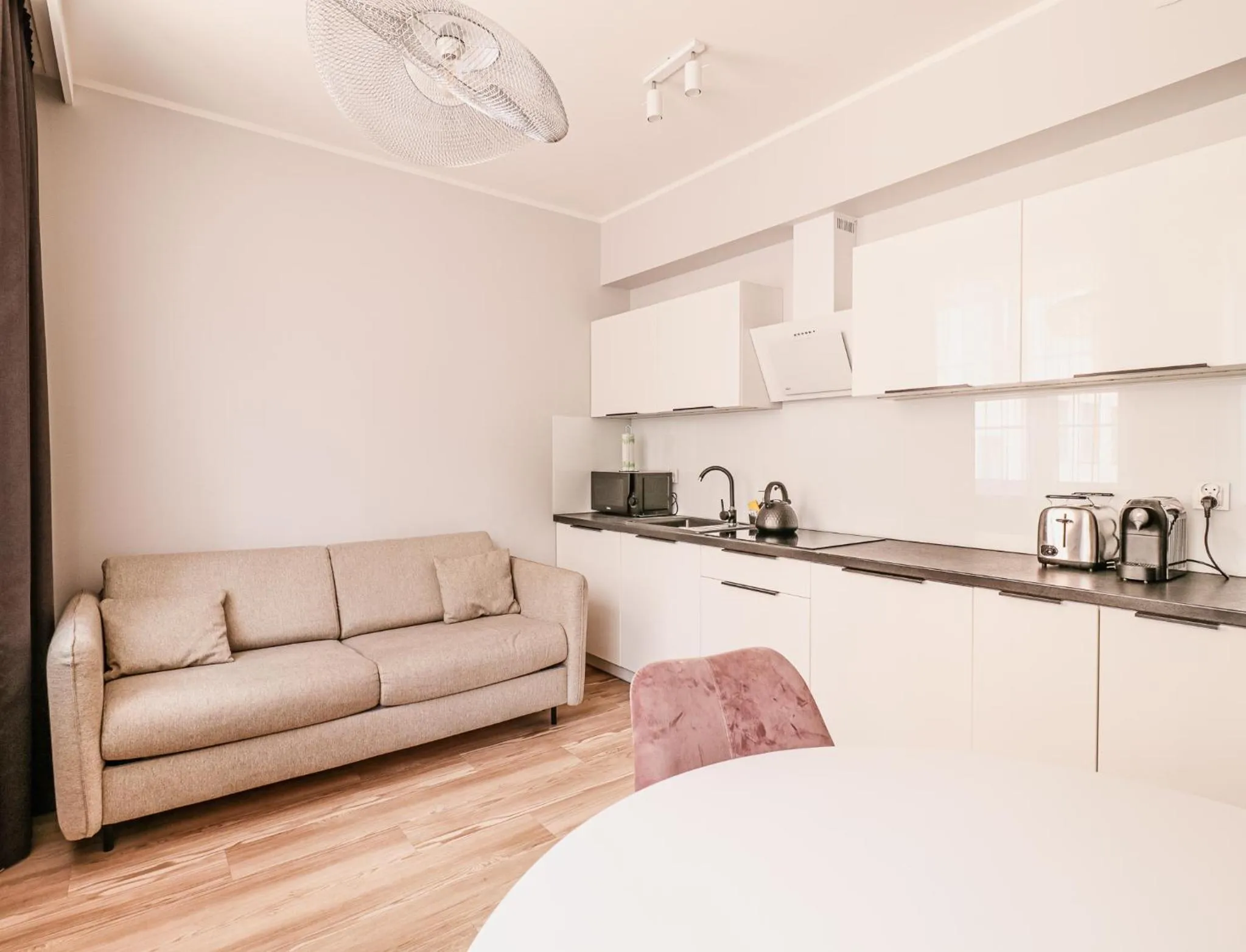 Spring in Baltic Gdańsk Old Town by St Mary's Church