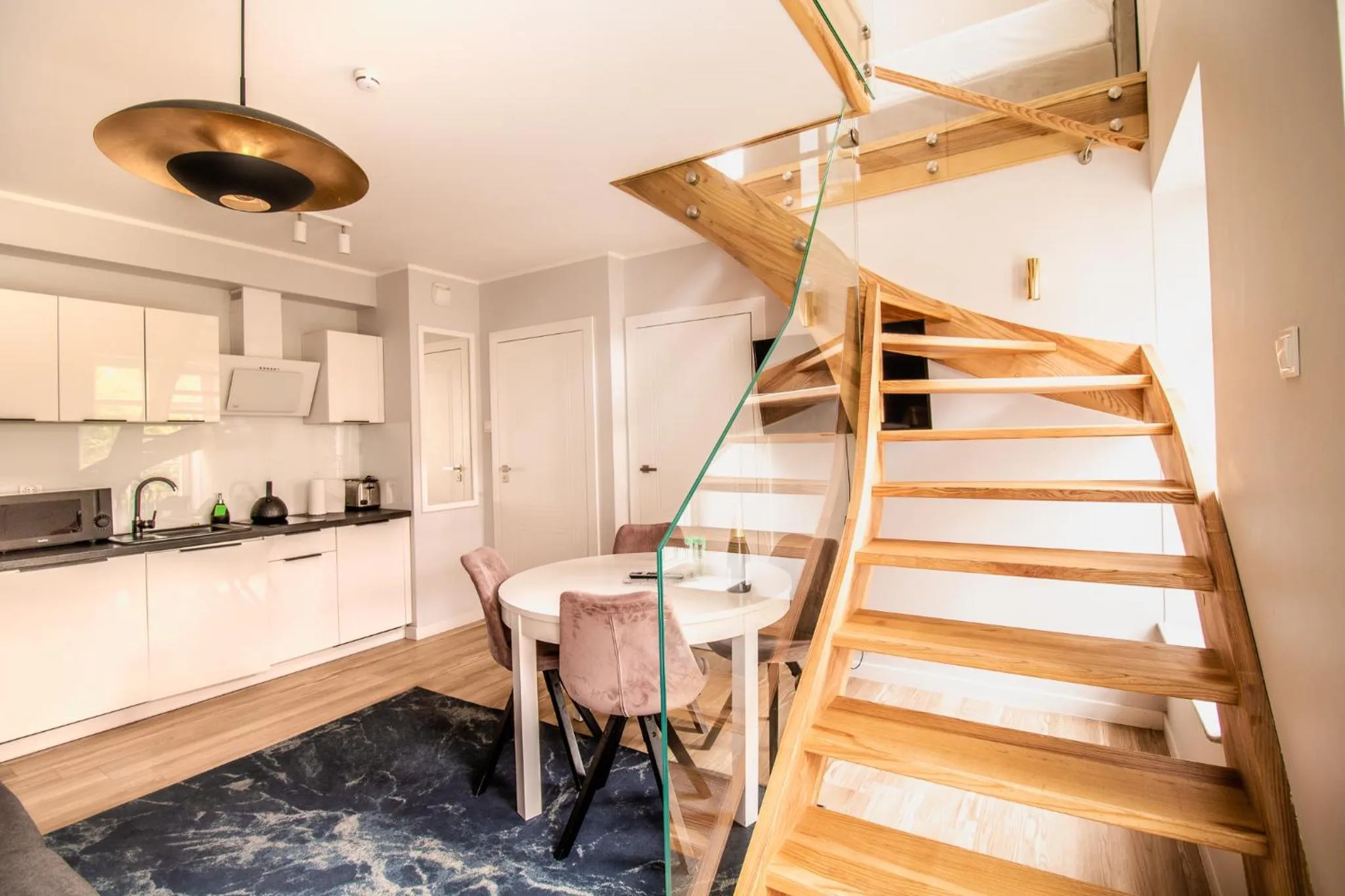 Spring in Baltic Gdańsk Old Town by St Mary's Church