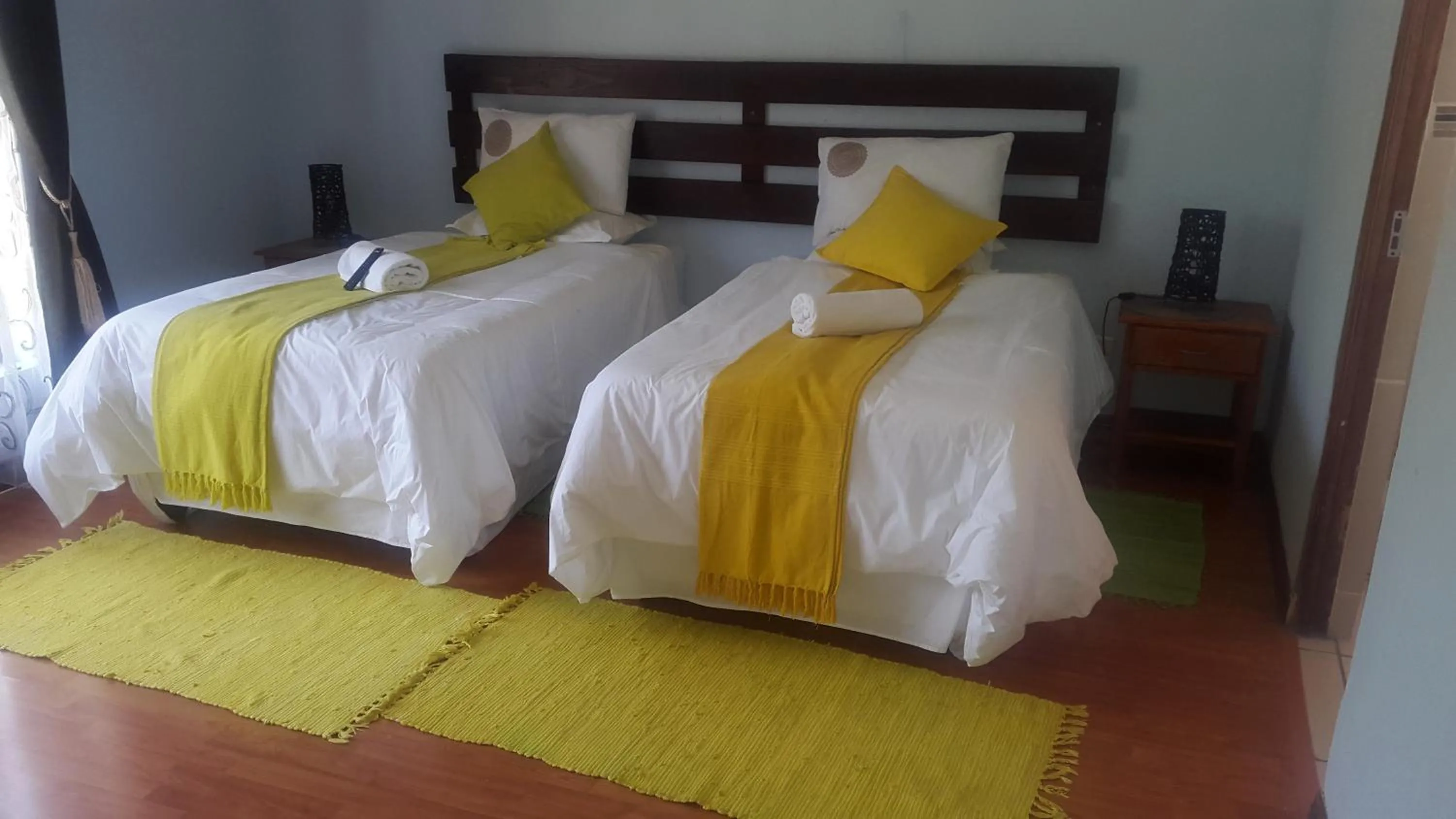 Bed in Ikaze Guest House