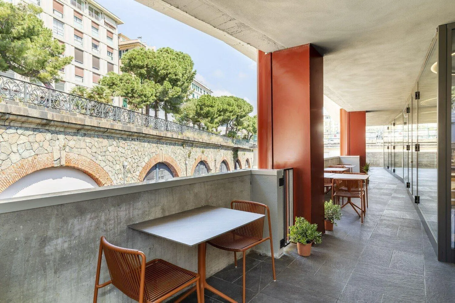 Balcony/Terrace in B&B Hotel Genova City Center