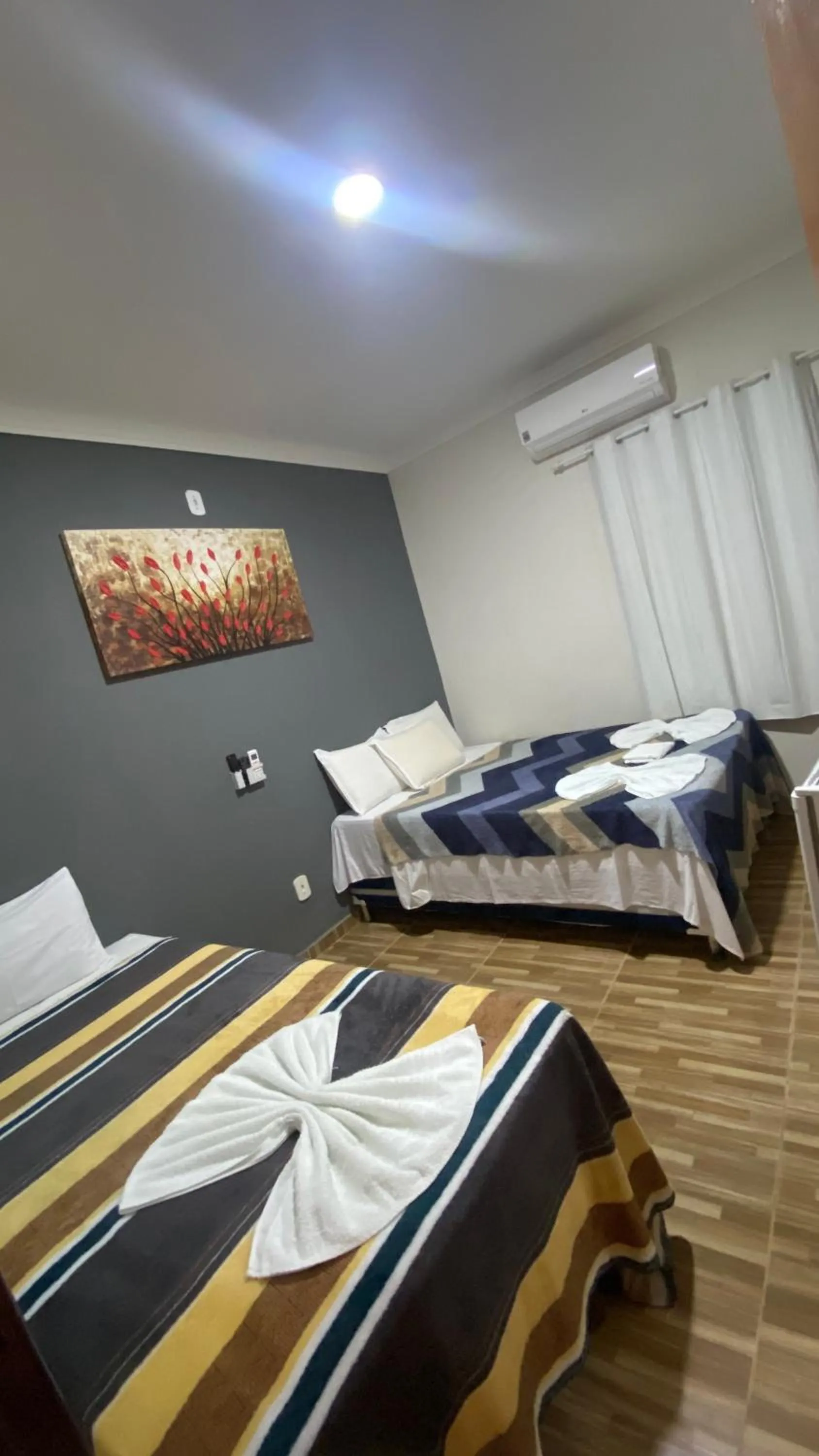 Bed in Pousada Ramalio