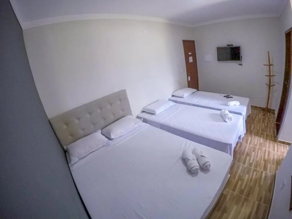 Bed in Pousada Ramalio