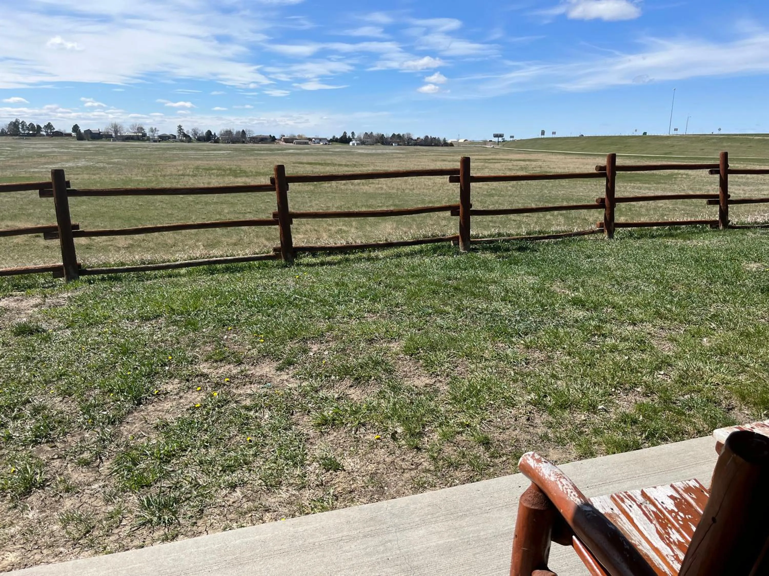 Patio in Badlands Frontier Cabins