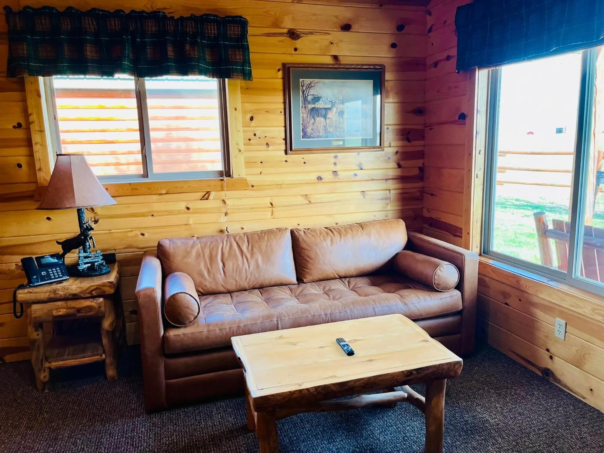 Living room in Badlands Frontier Cabins