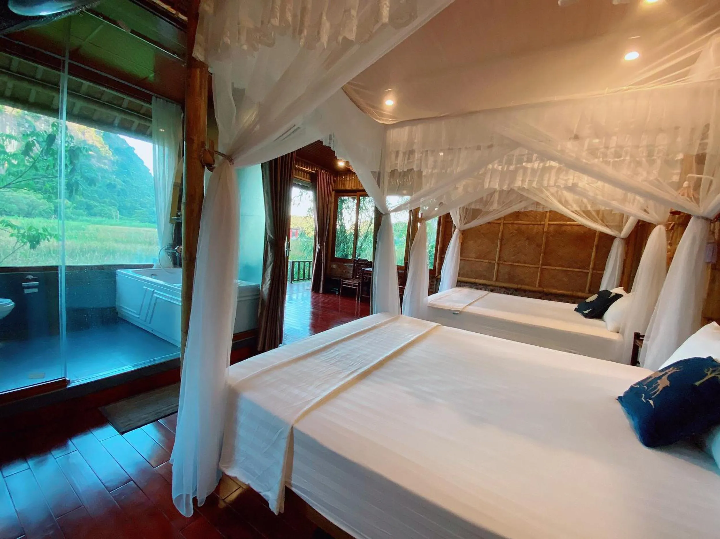 Bed in Lotus Field Homestay