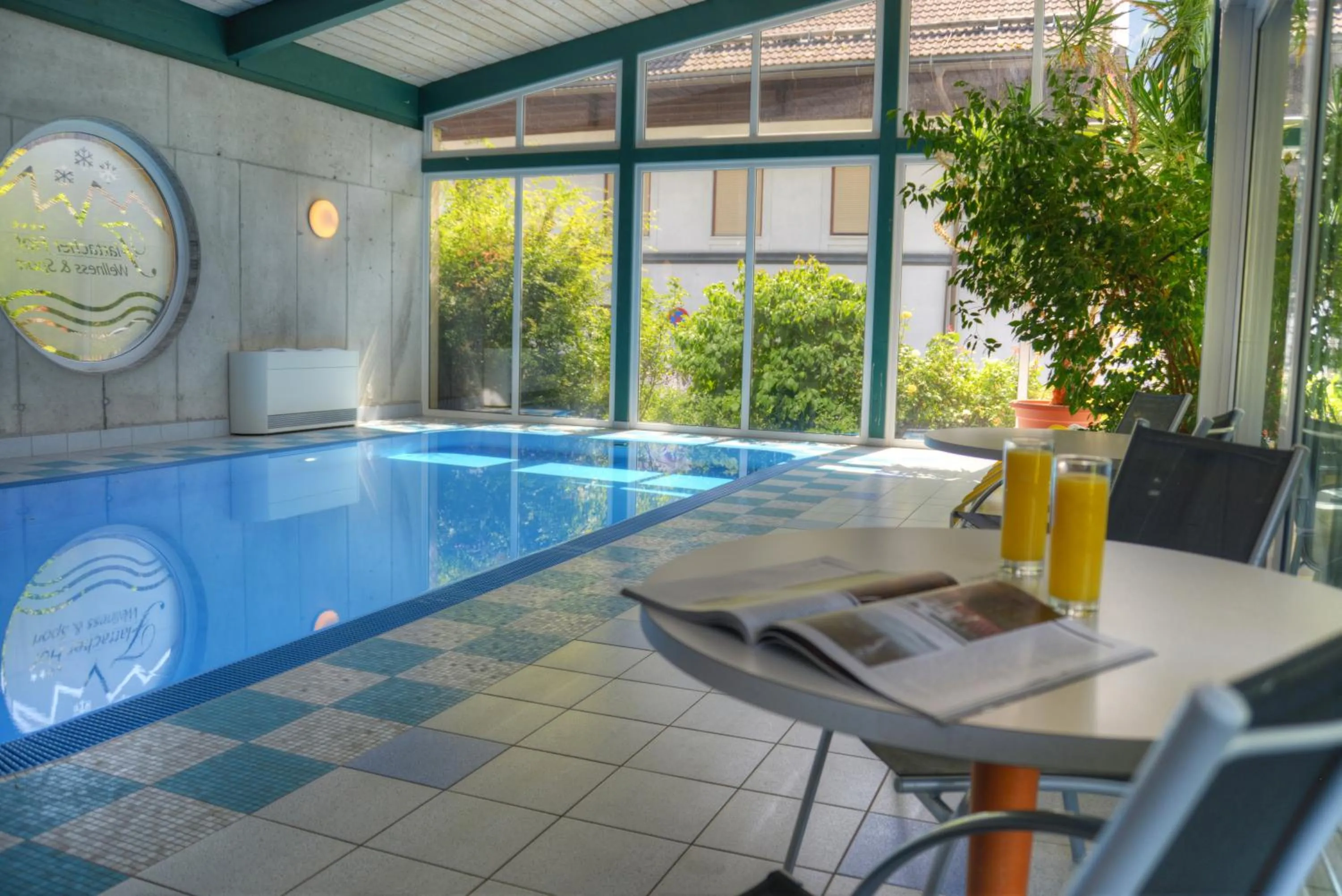 Swimming pool in Hotel Flattacher Hof