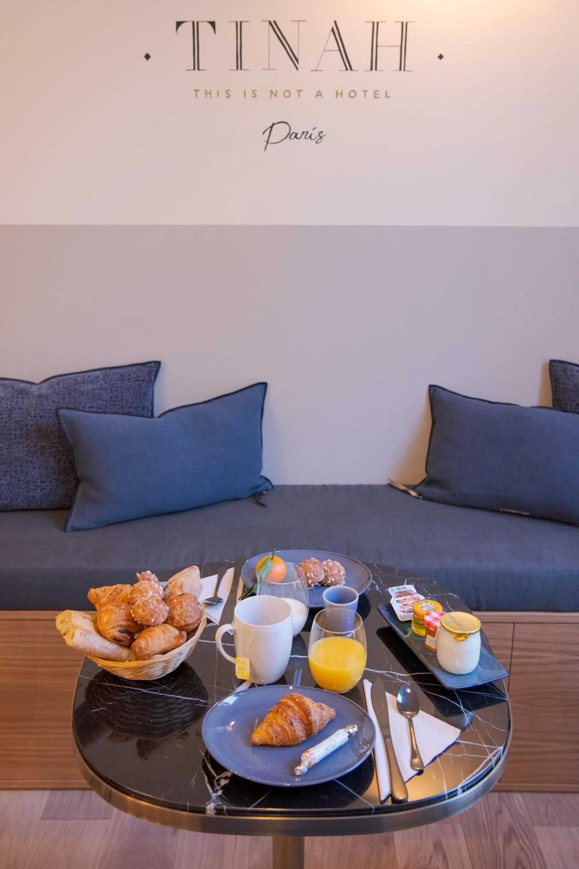 Continental breakfast in Tinah Paris, Aboukir