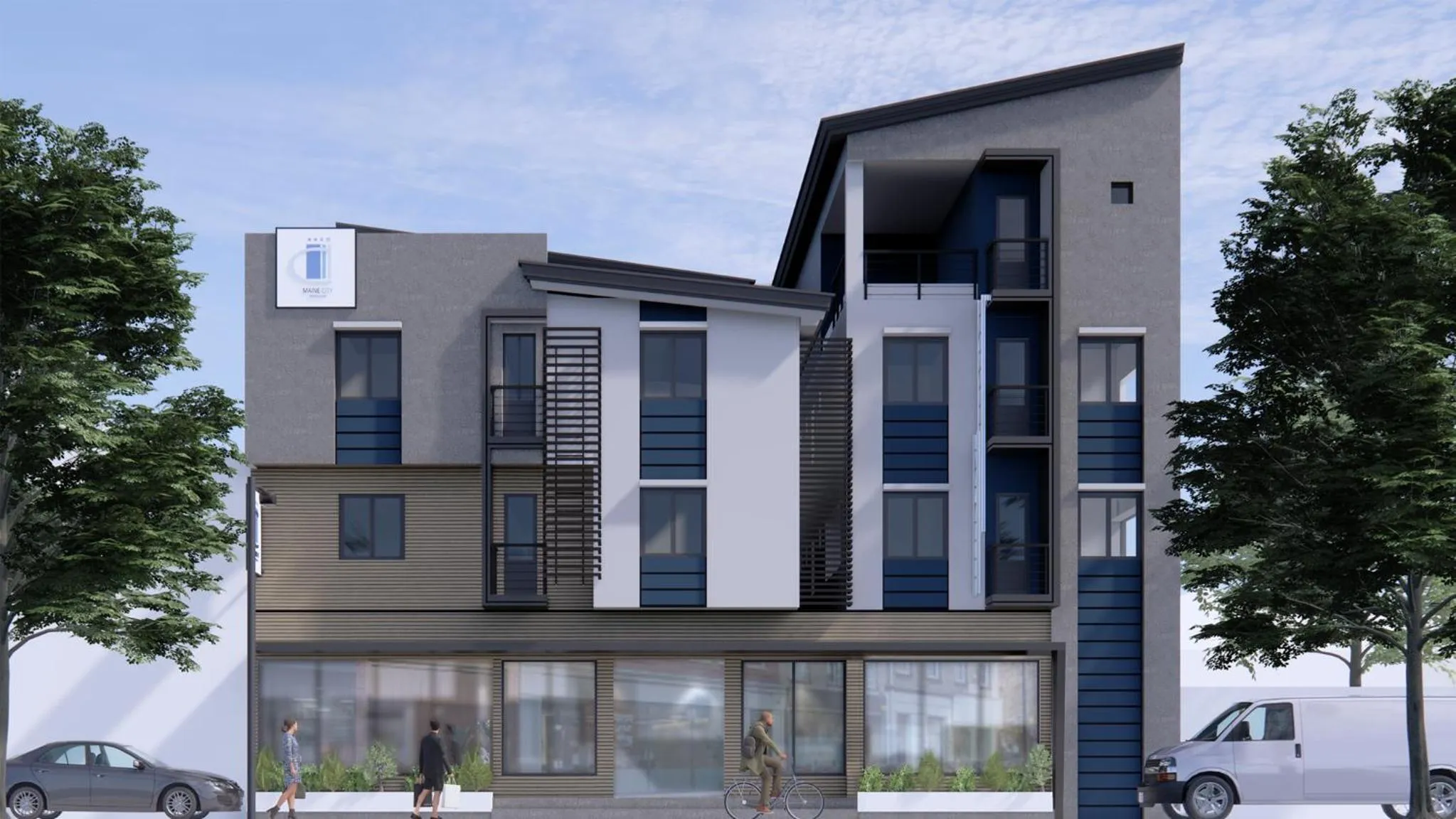 Property building in Maine City Residences Leveriza