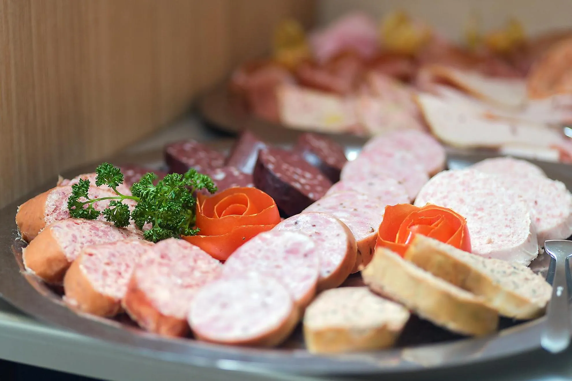 Buffet breakfast in Chalet Raabe