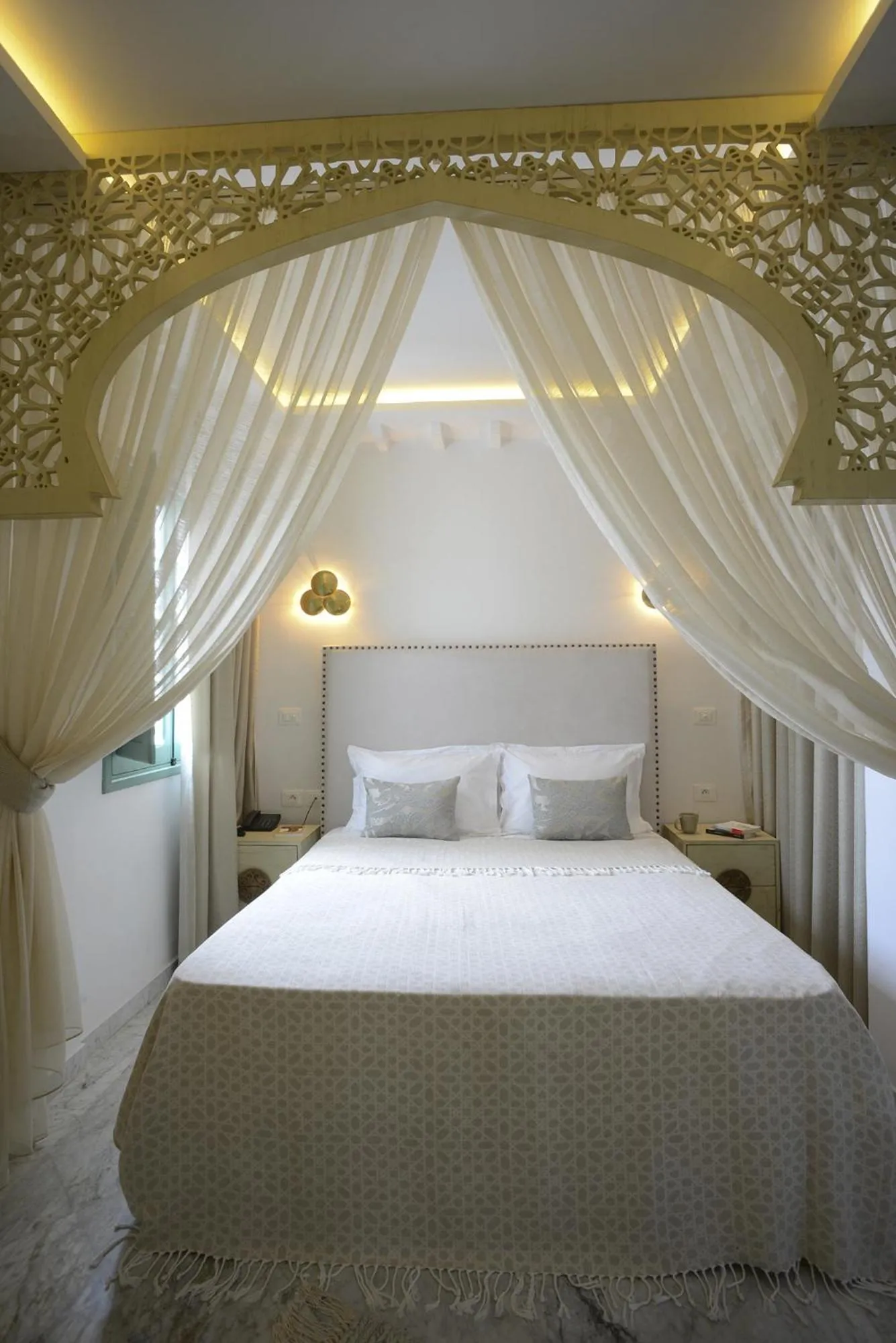 Bed in Dar Hammamet Guest House & Hammam