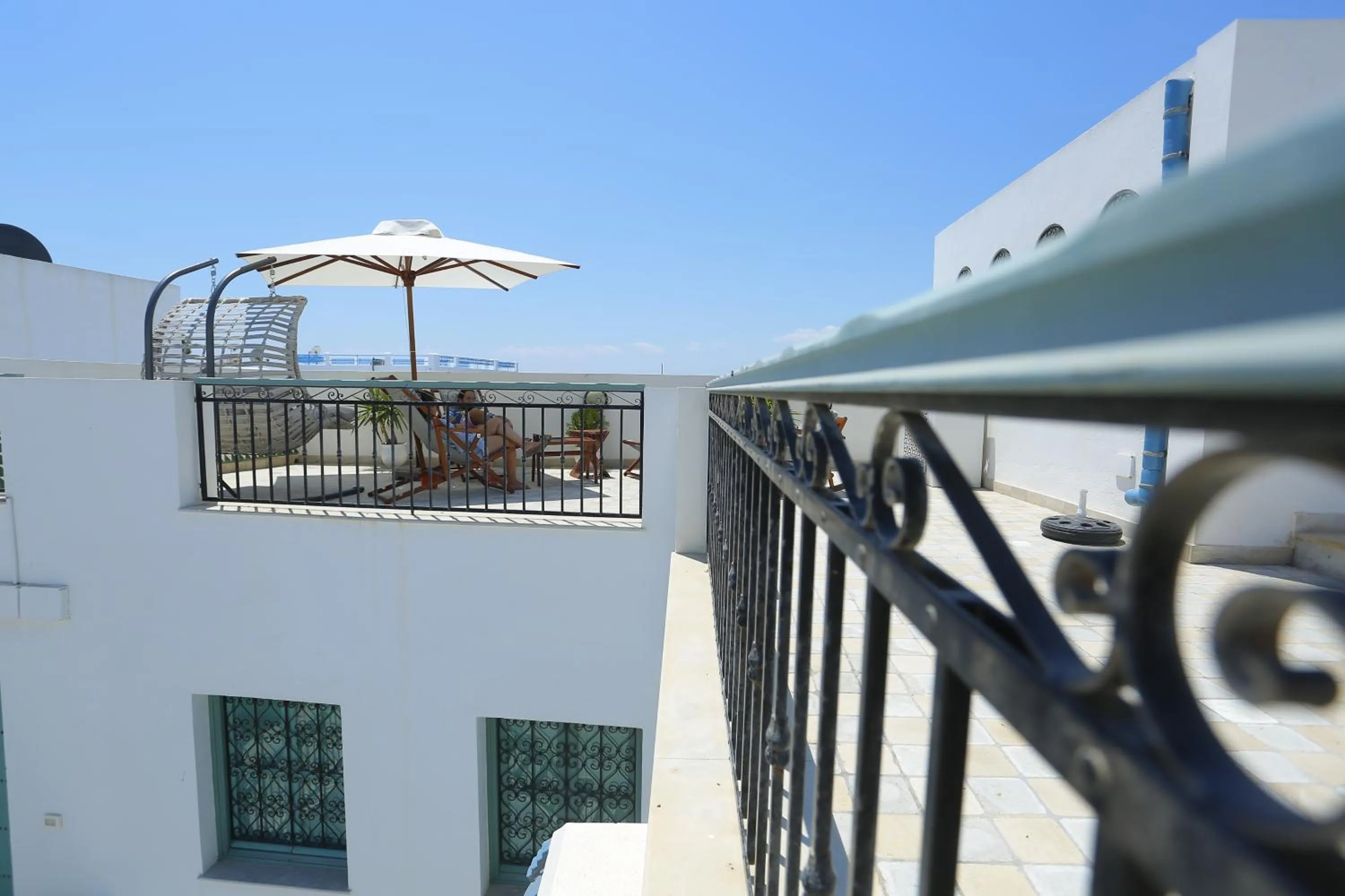 Balcony/Terrace in Dar Hammamet Guest House & Hammam