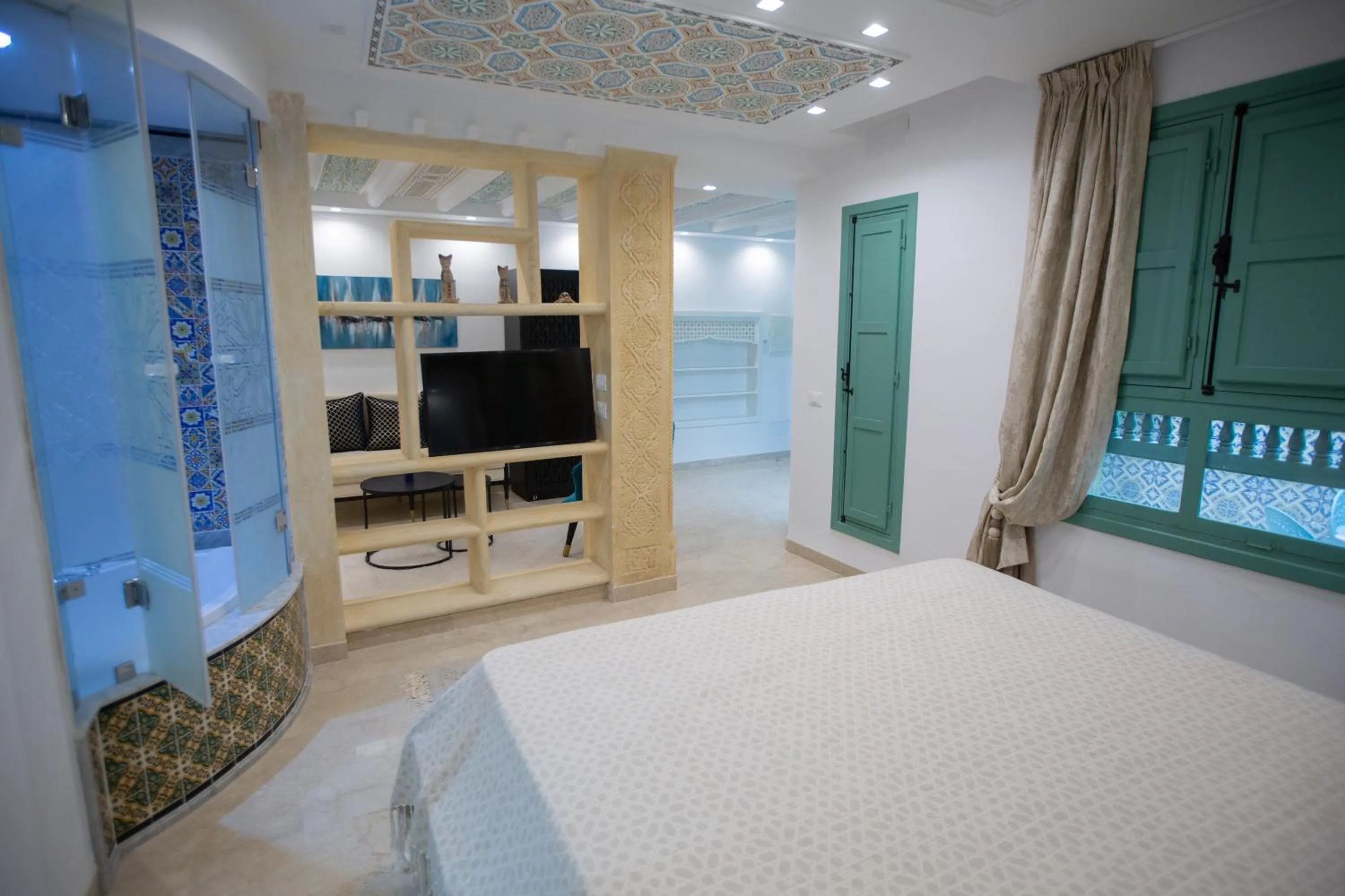 Bed in Dar Hammamet Guest House & Hammam