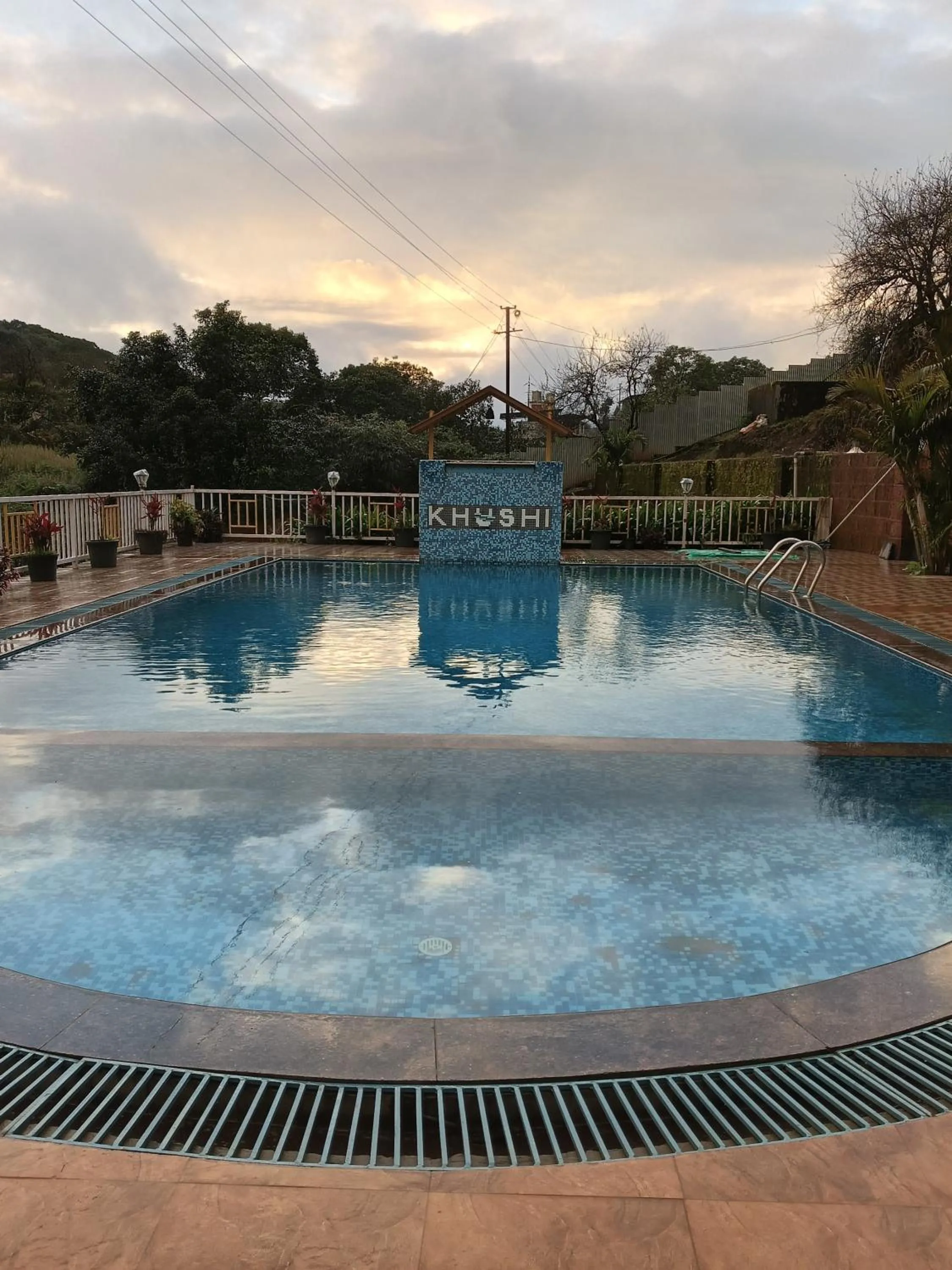 Pool view in Khushi Riverside Resort & Spa