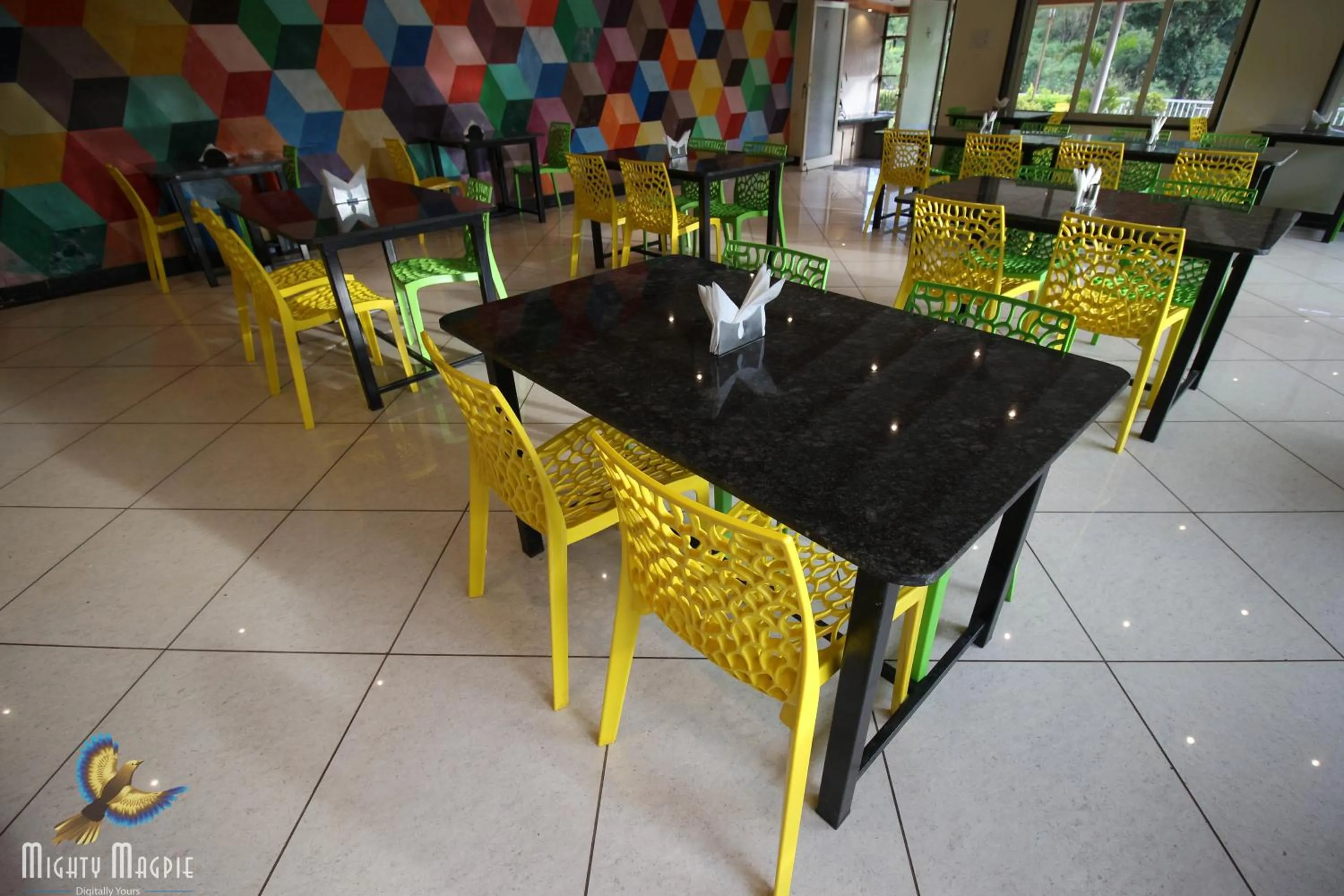 Dining area in Khushi Riverside Resort & Spa