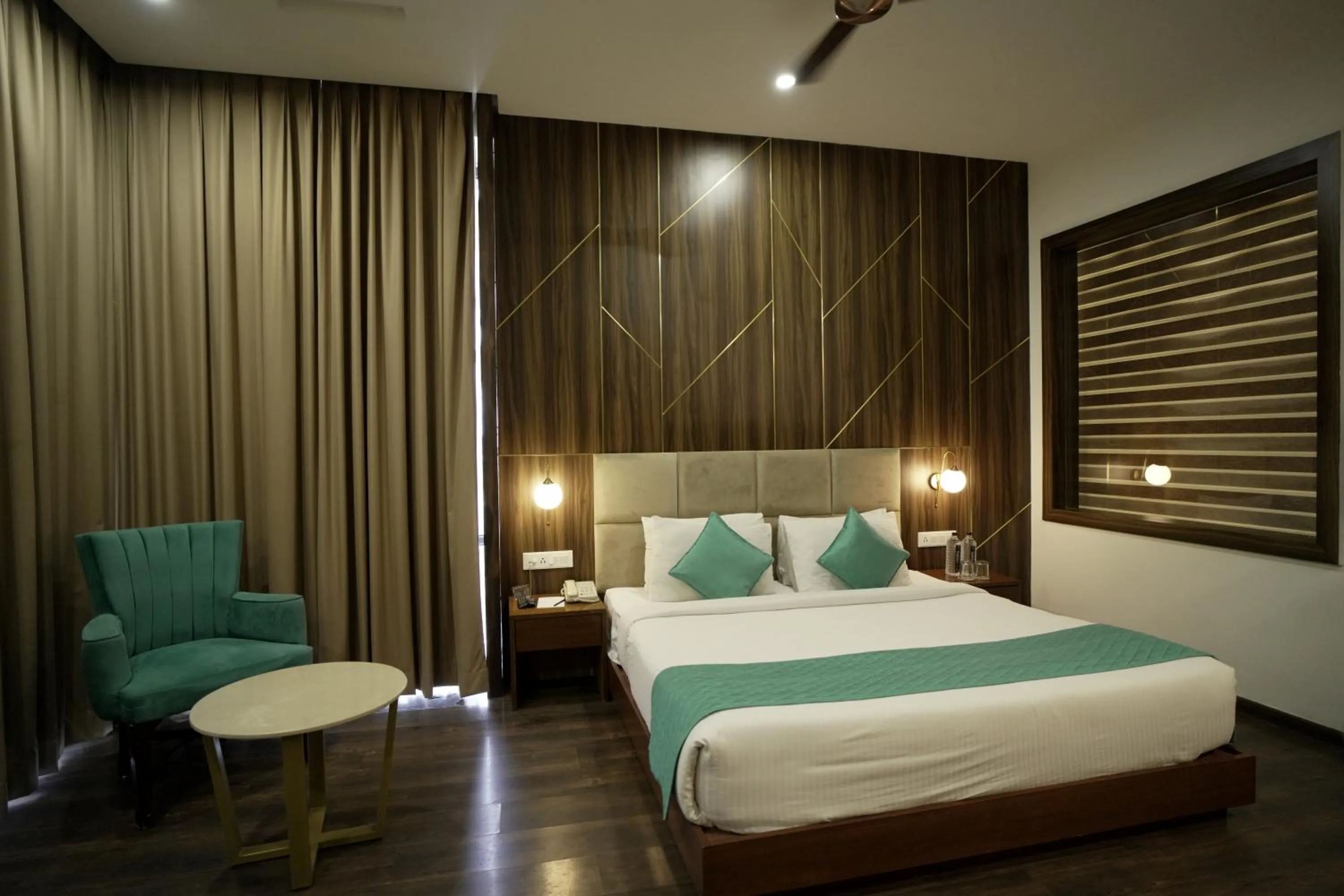 Bed in Hotel Krinoscco