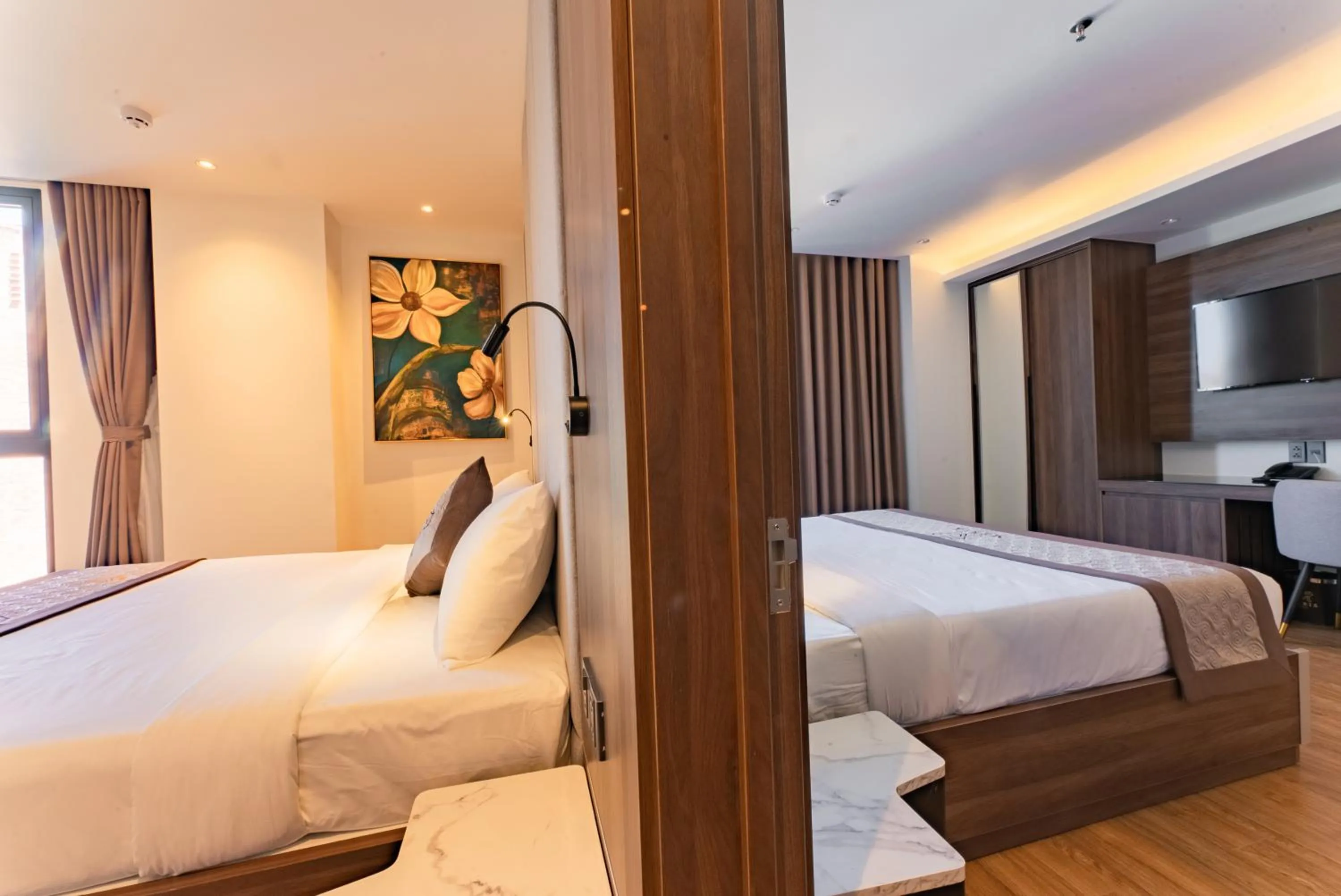 Bed in MERIA Hotel Quy Nhơn