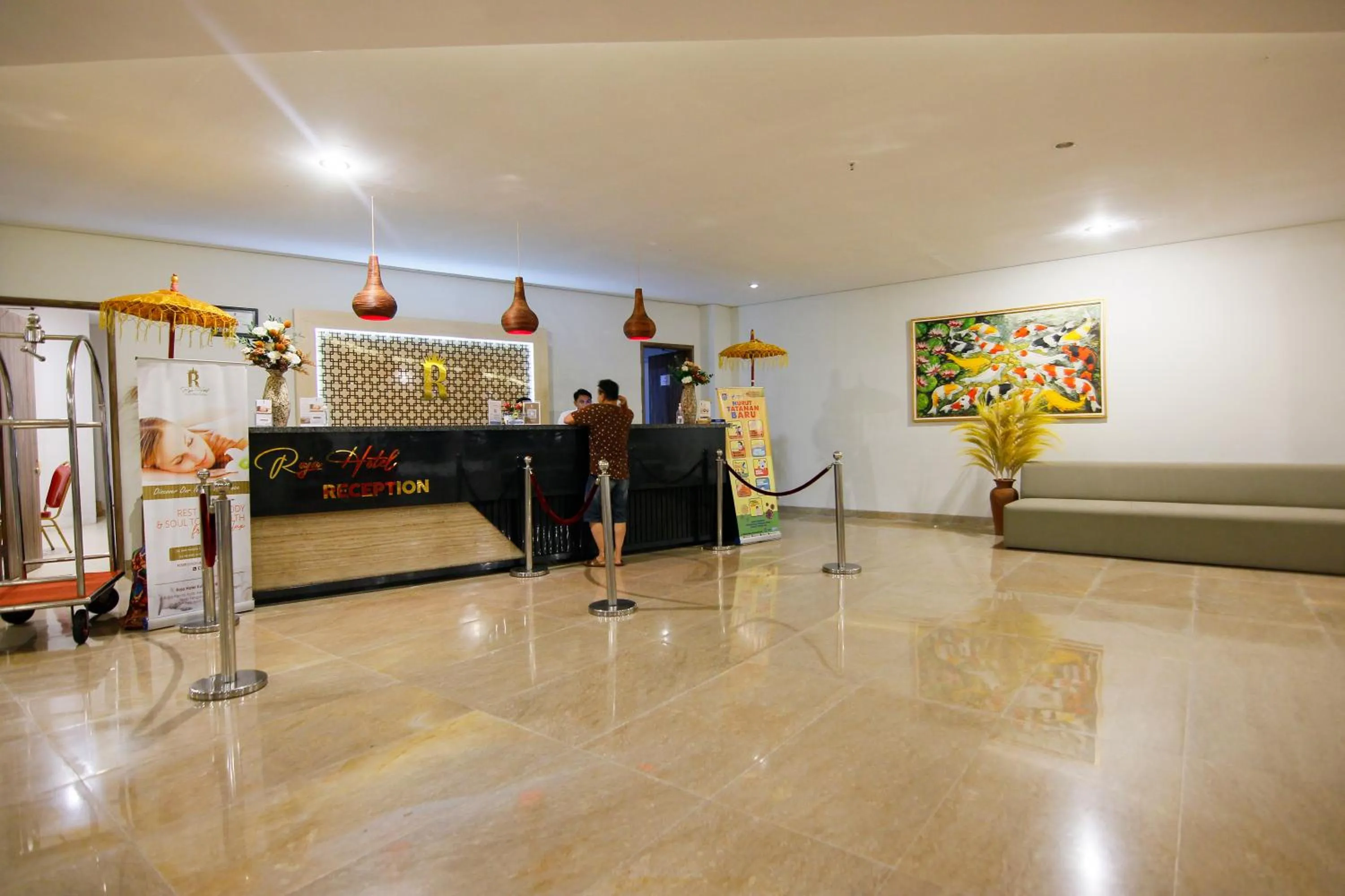Lobby or reception in Raja Hotel Kuta Mandalika Resort & Convention