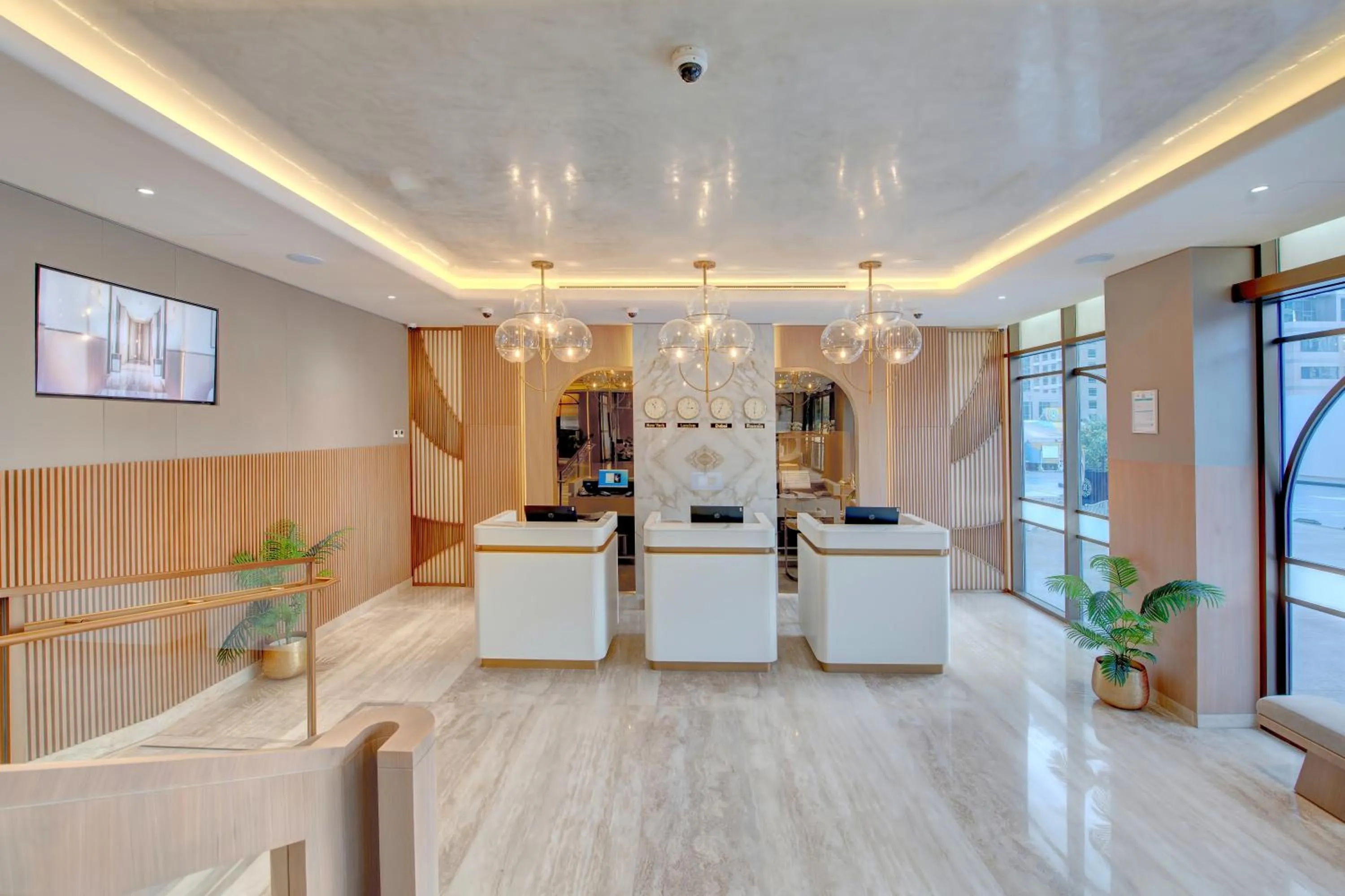 Lobby or reception in Royal Regency Suites Marina