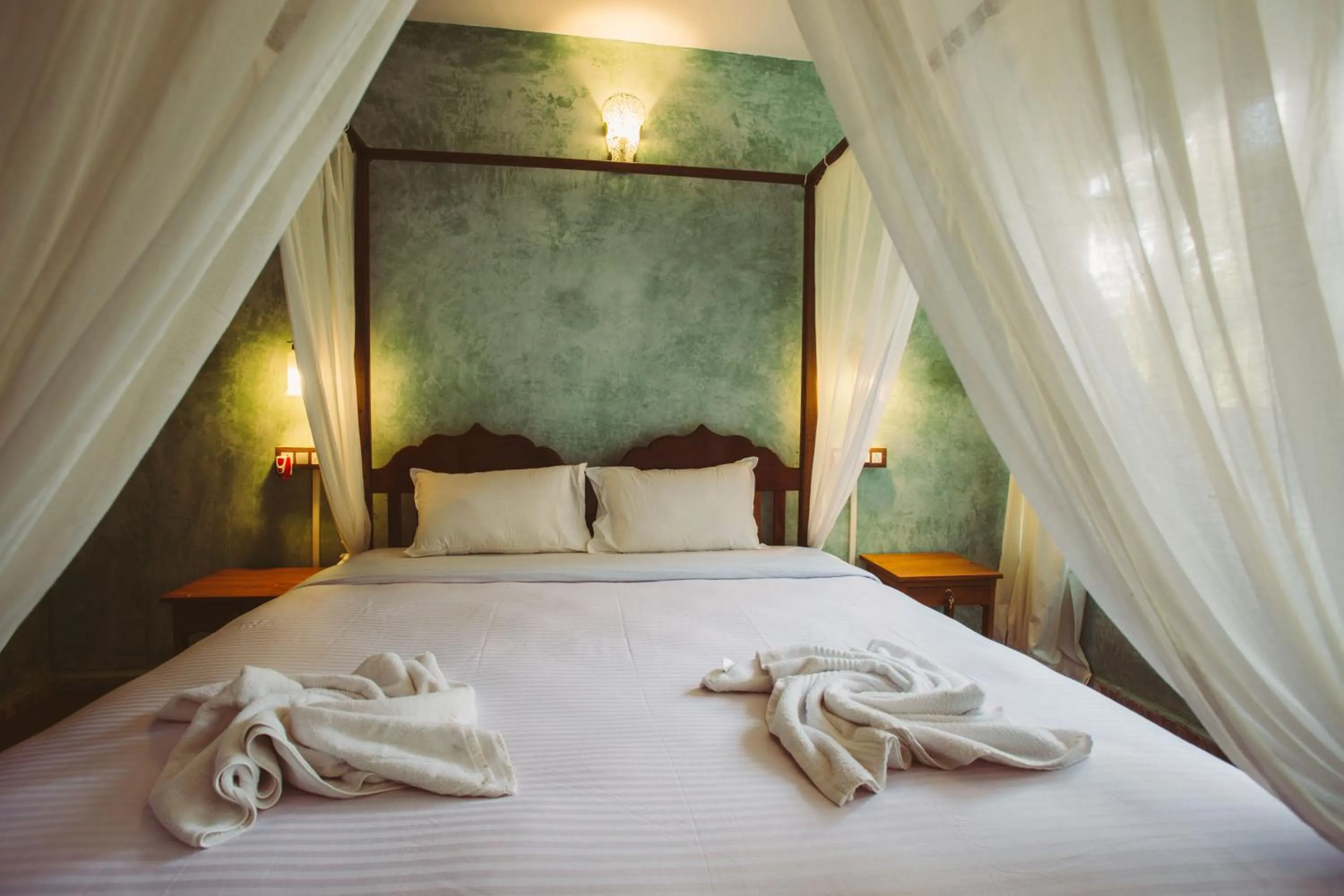 Bed in Nalanda Retreat Goa By Mandrem Beach