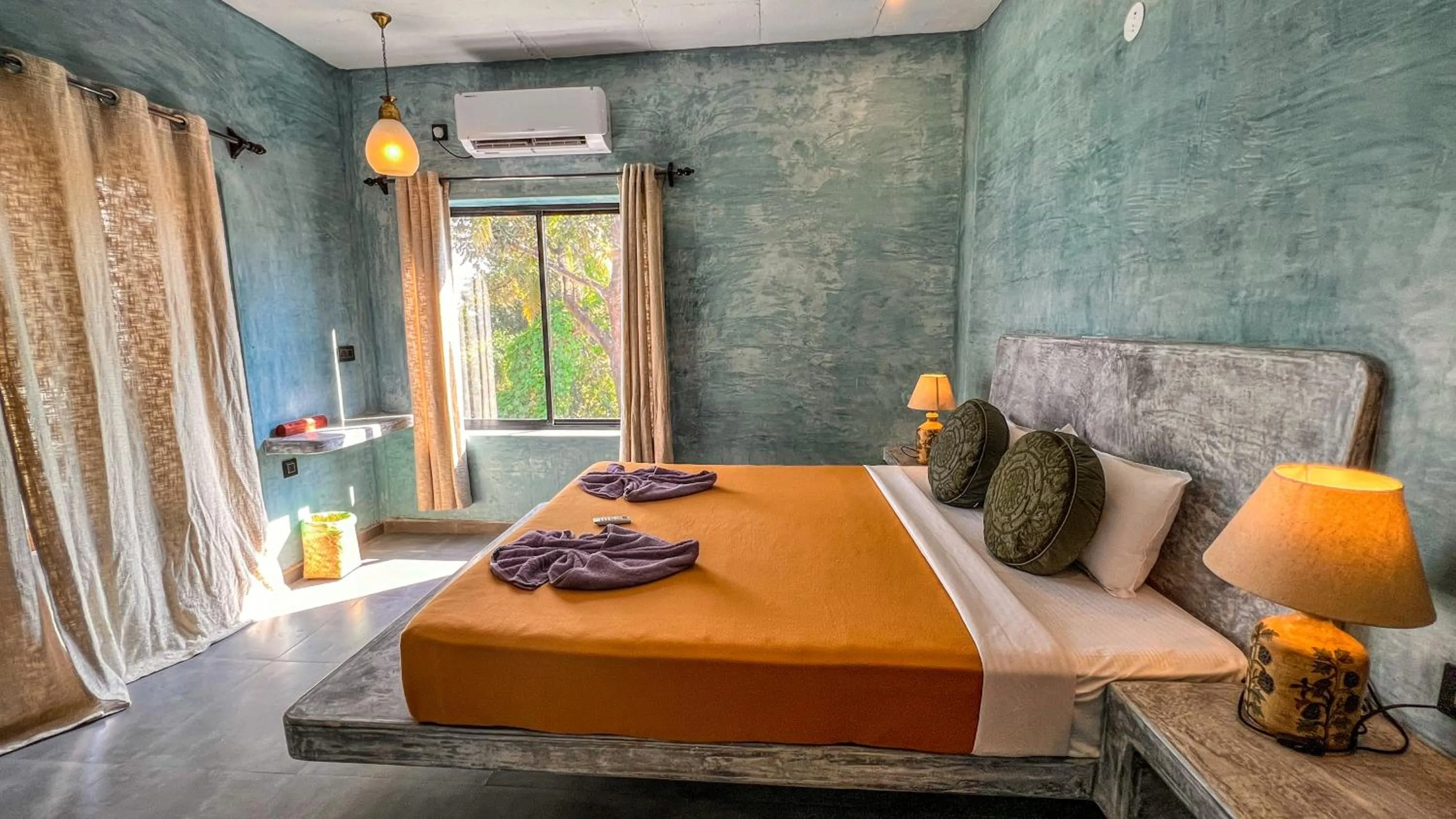 Photo of the whole room, Bed in Nalanda Retreat Goa By Mandrem Beach