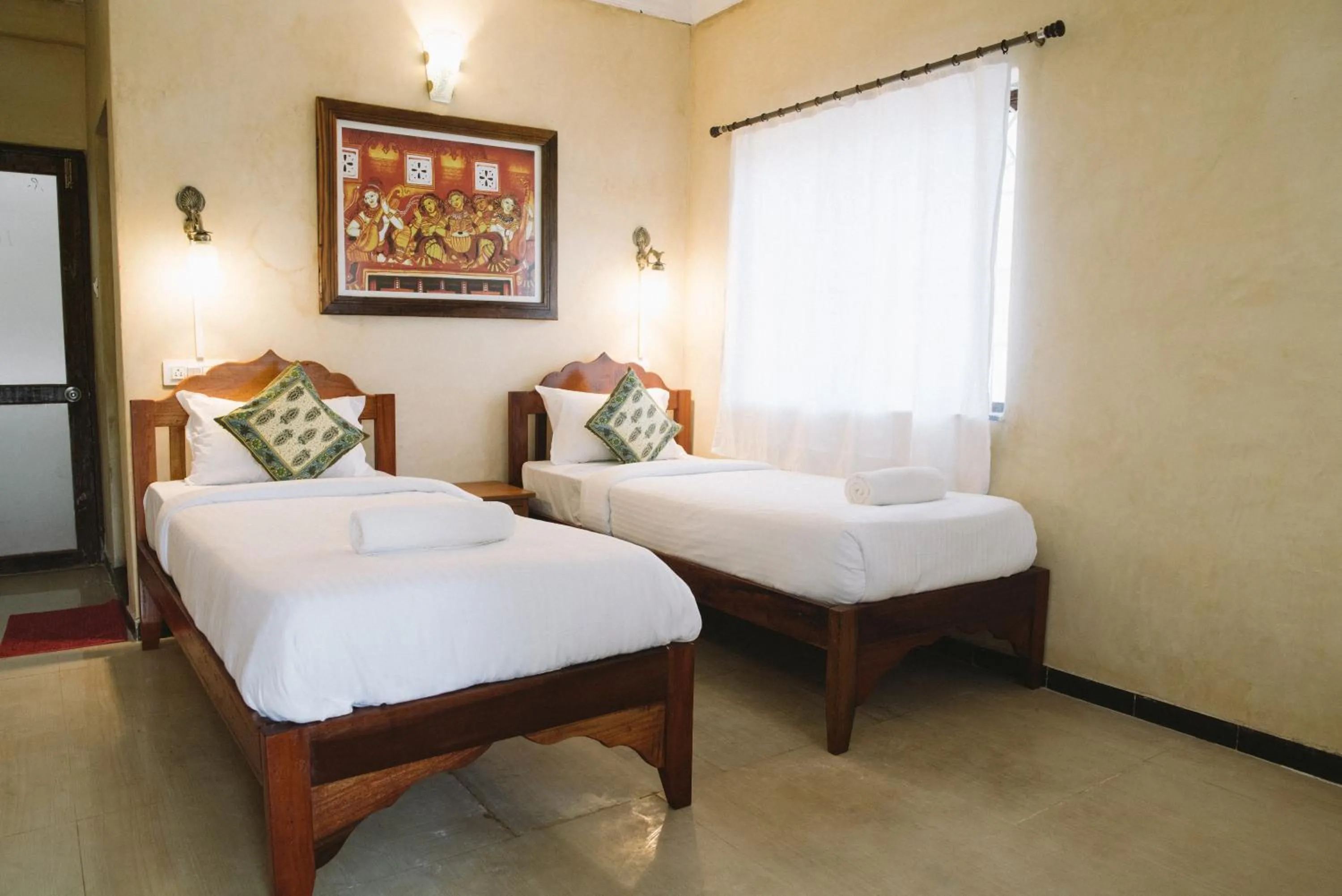 Bed in Nalanda Retreat Goa By Mandrem Beach