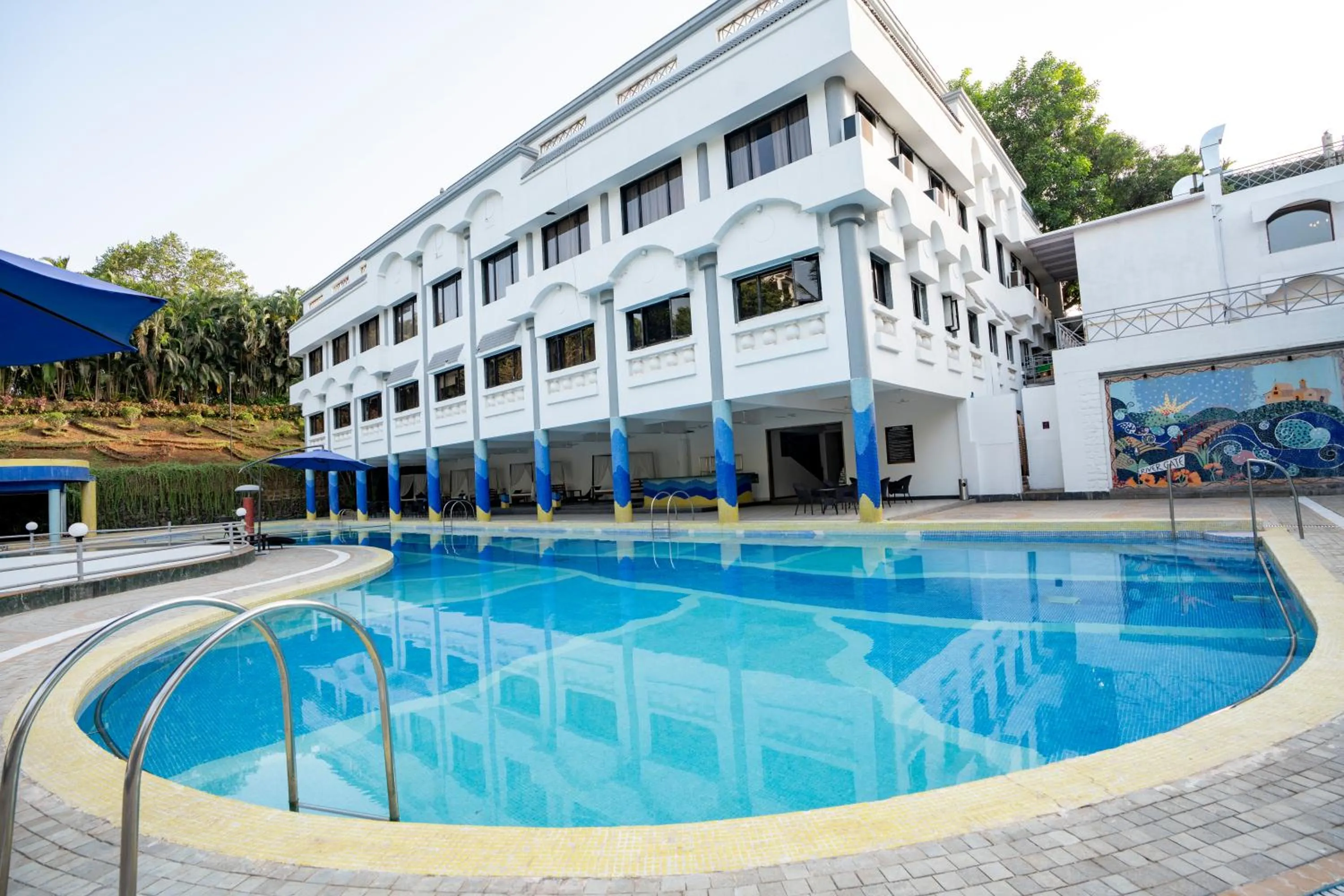 Swimming pool in U Rivergate Resort & Spa, Karjat