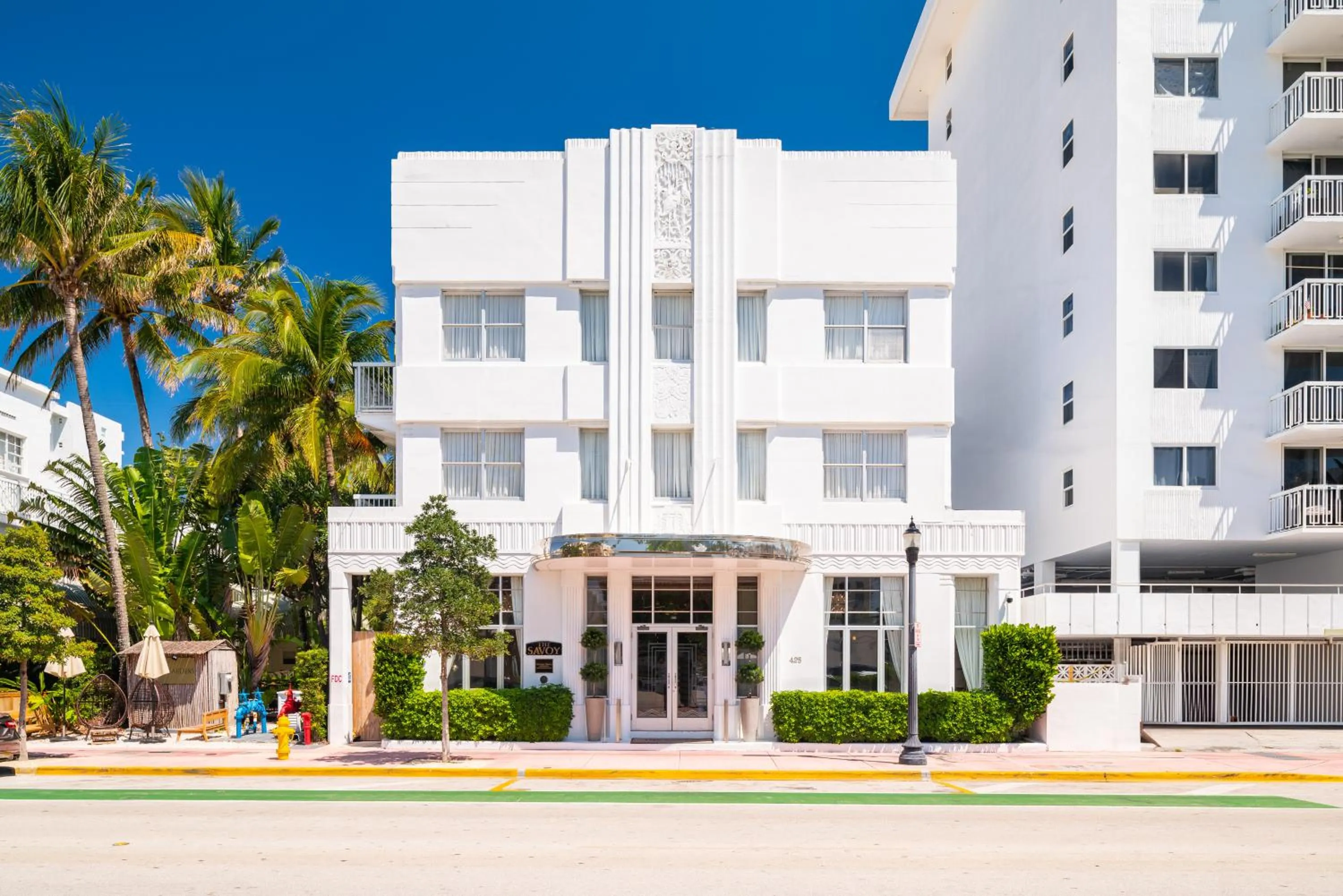 Property building in The Savoy Hotel & Beach Club