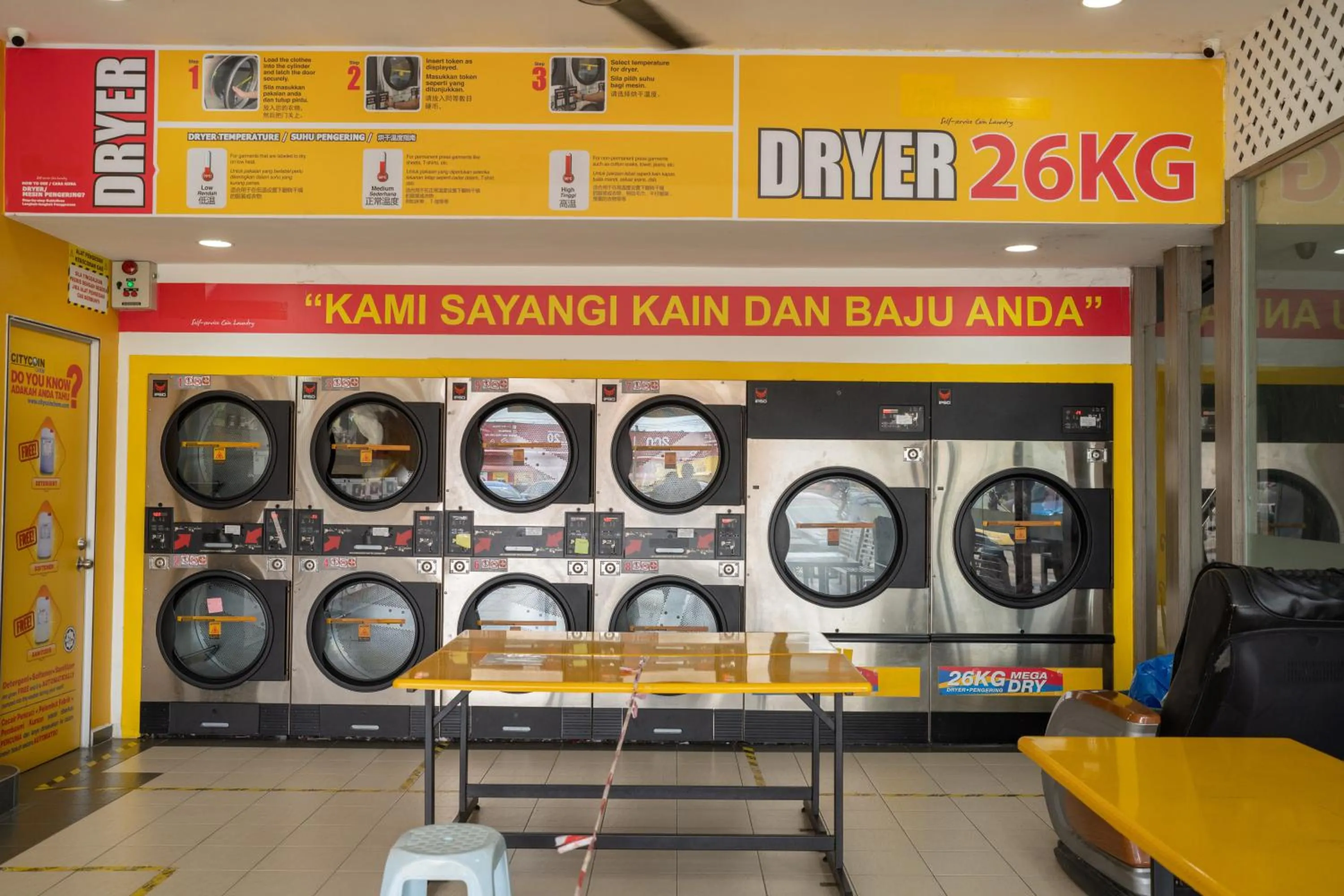 laundry in Mary J Hotel Family 10 pax room