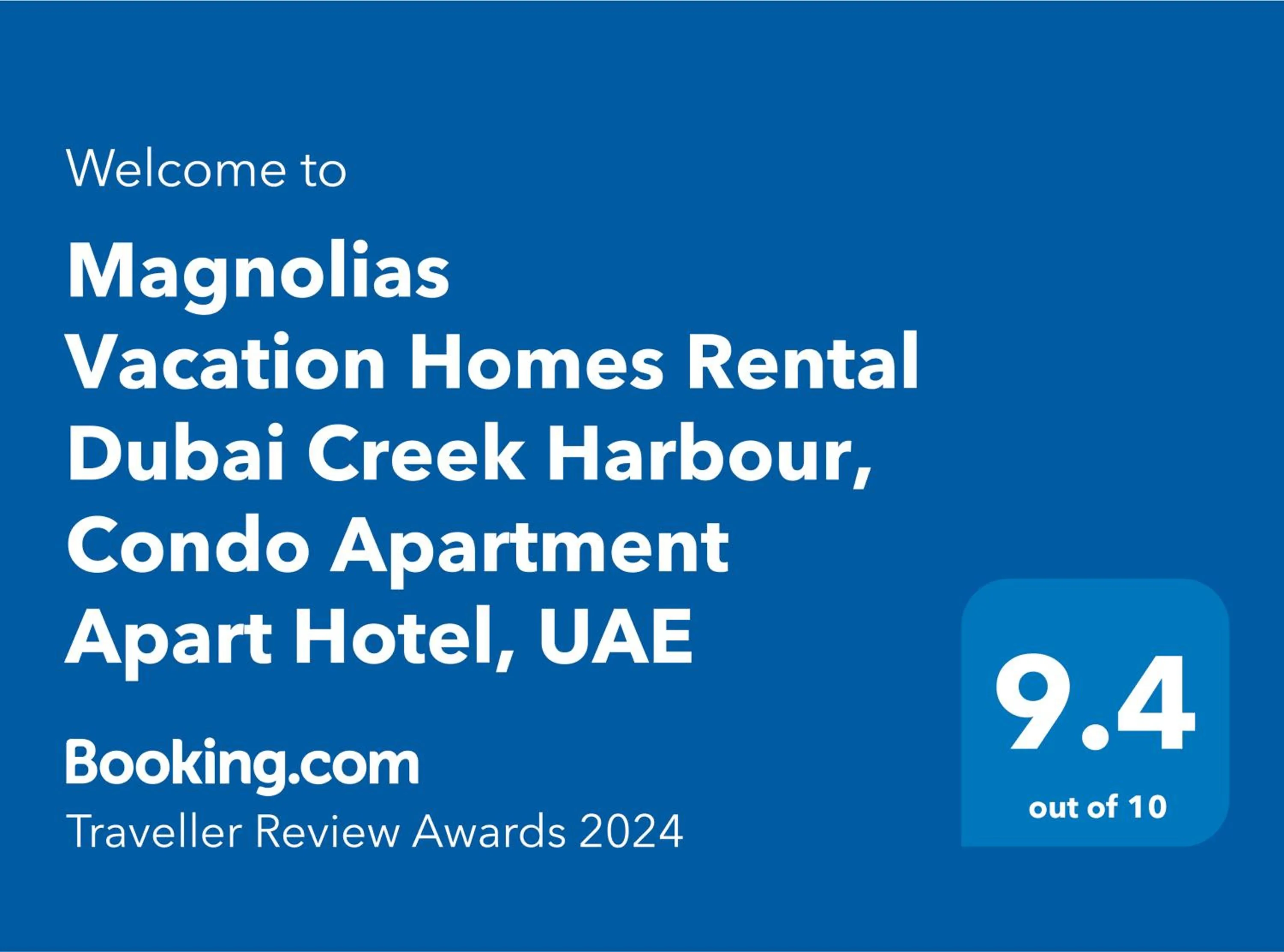 Property logo or sign in 3BR Haven with Burj Views by MagnoliasVHR