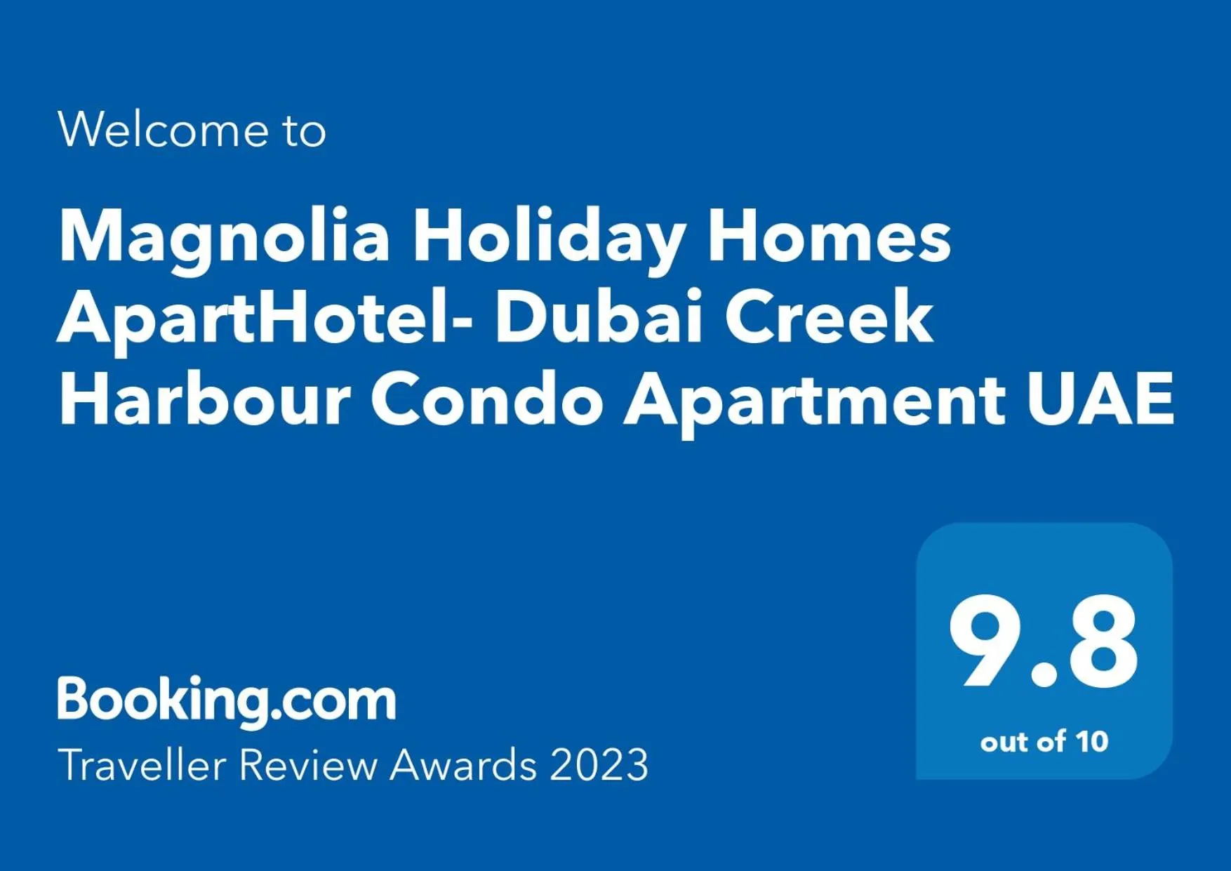 Certificate/Award in 3BR Haven with Burj Views by MagnoliasVHR