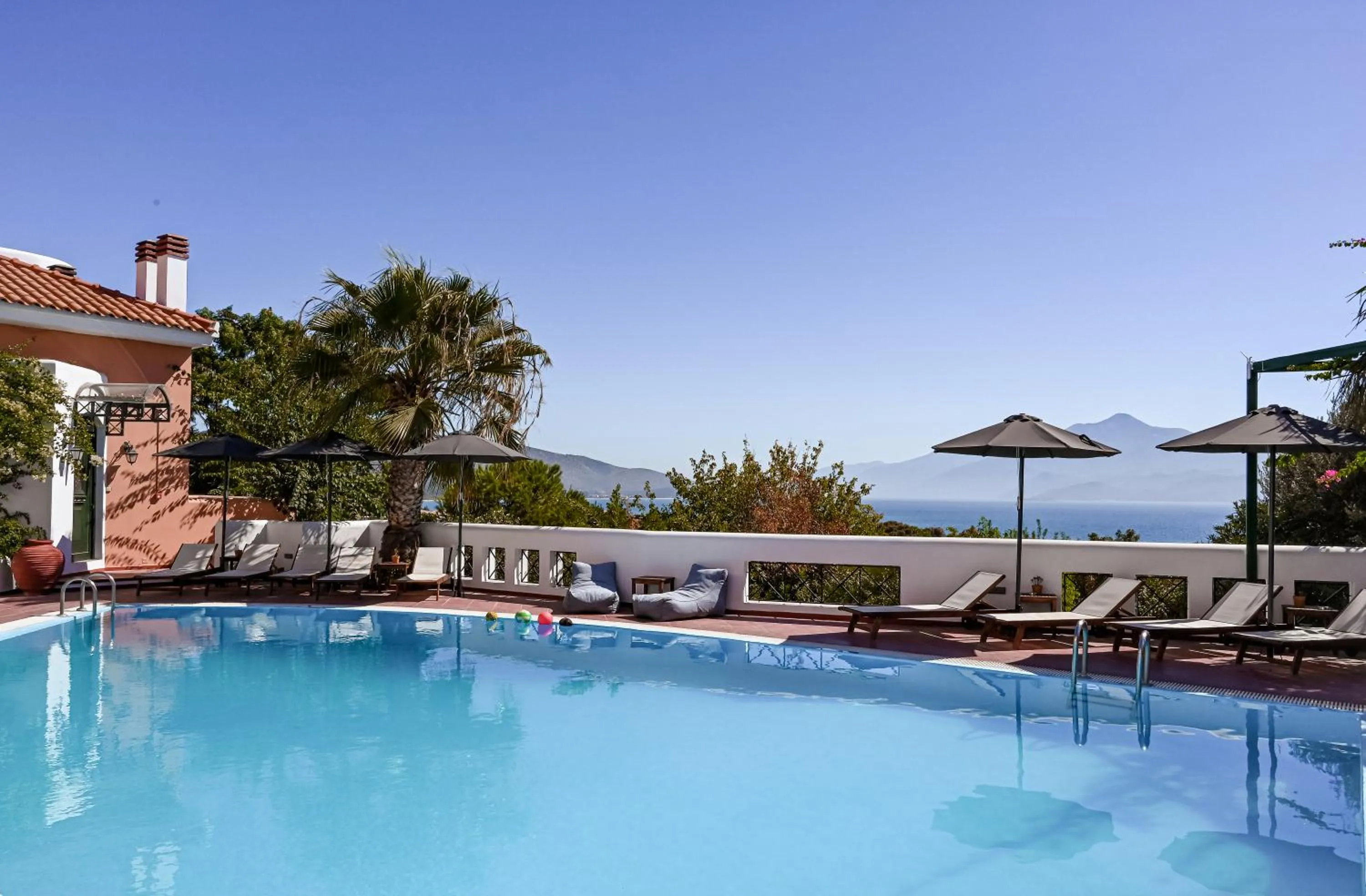 Pool view in Nisea Hotel Samos