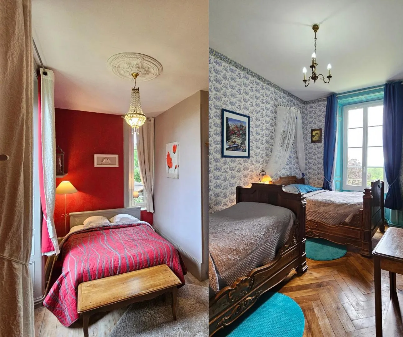 Bed in Château de MontSablé