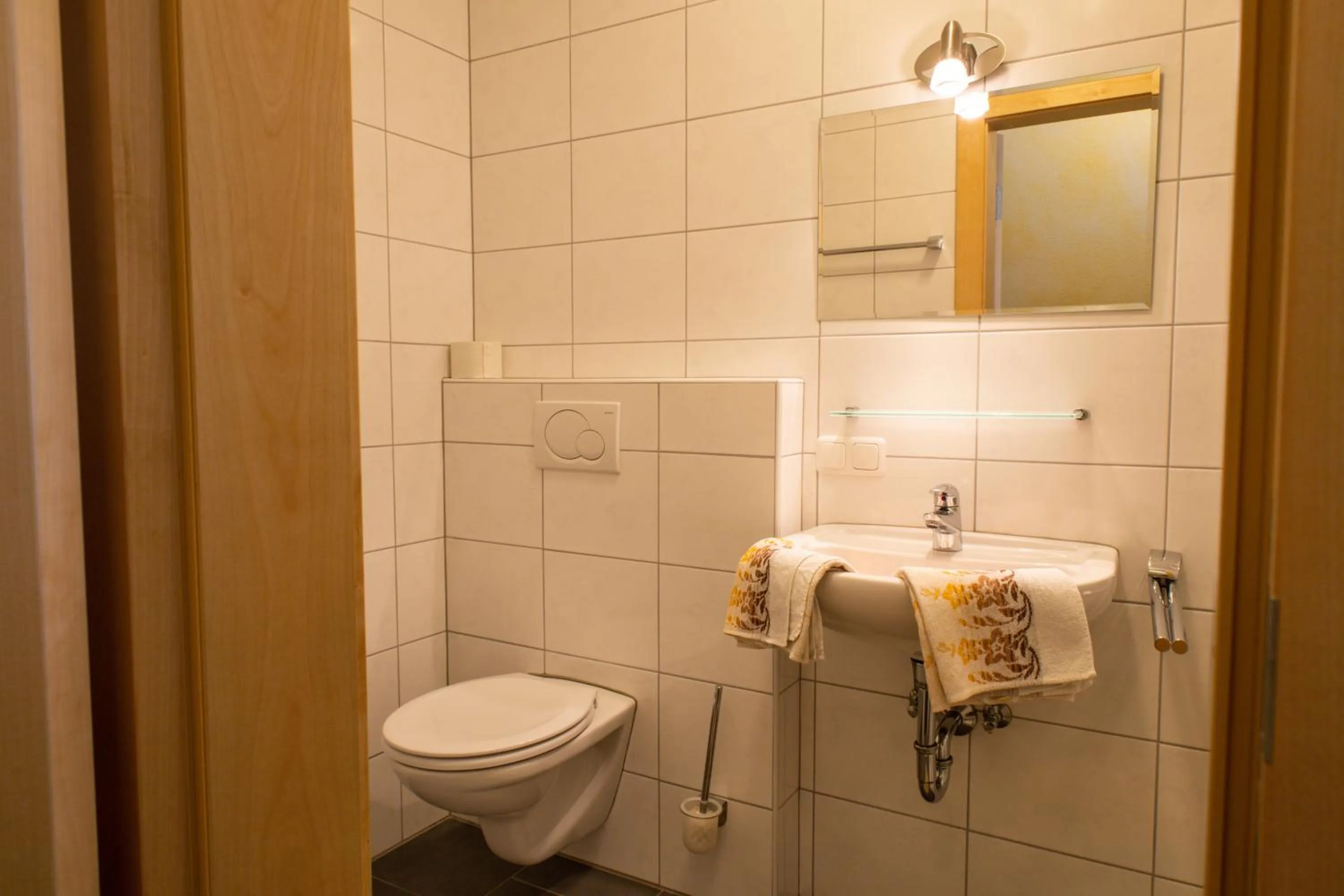 Bathroom in Gasthof Dreiländereck