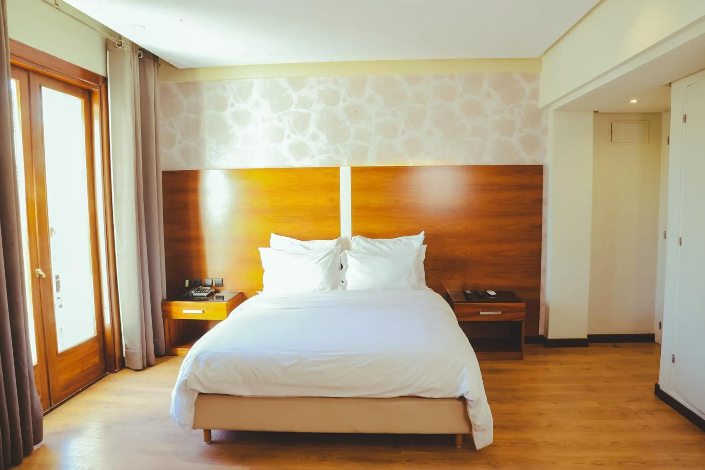 Bed in Hotel Perce Neige