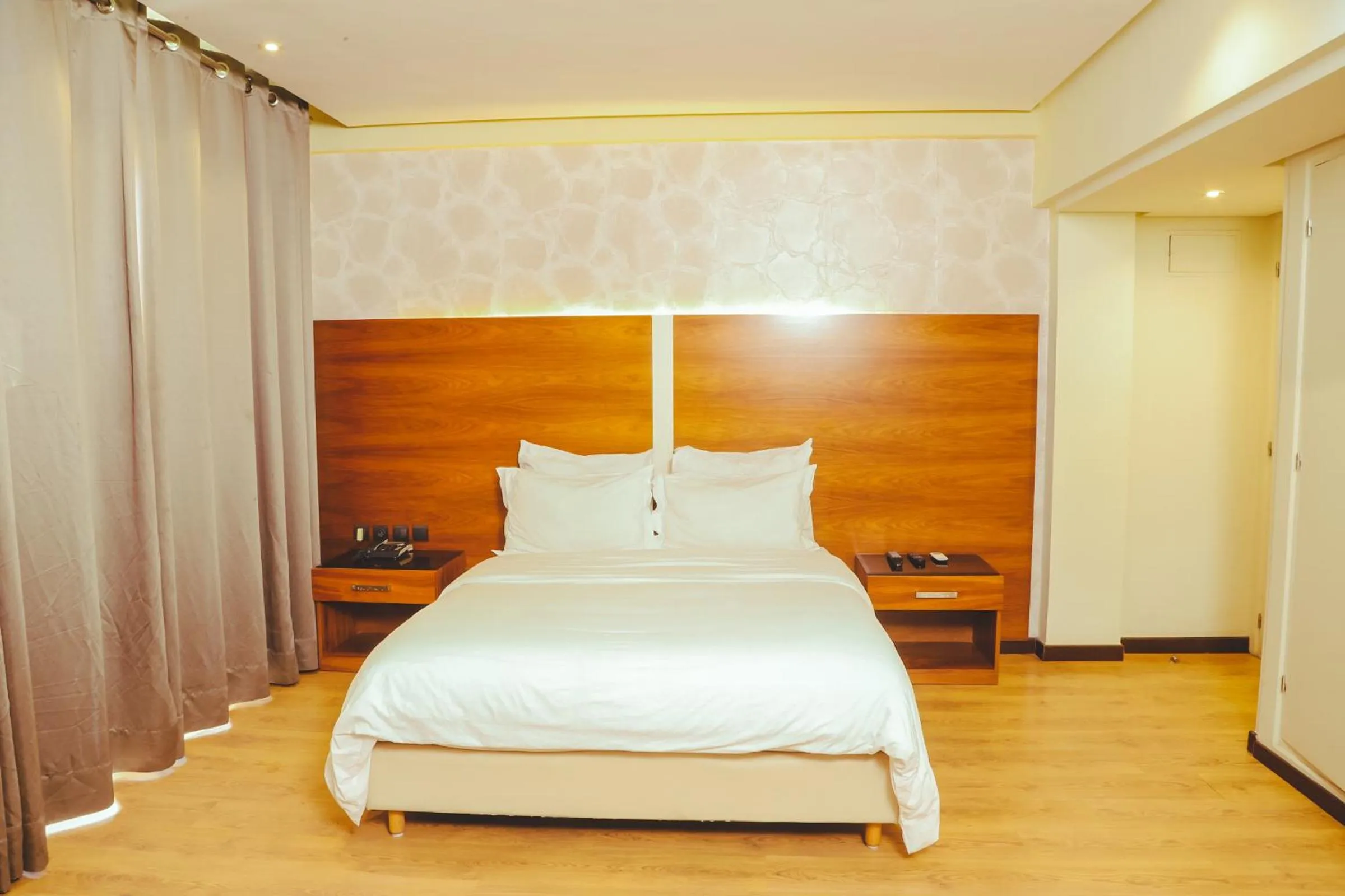 Bed in Hotel Perce Neige