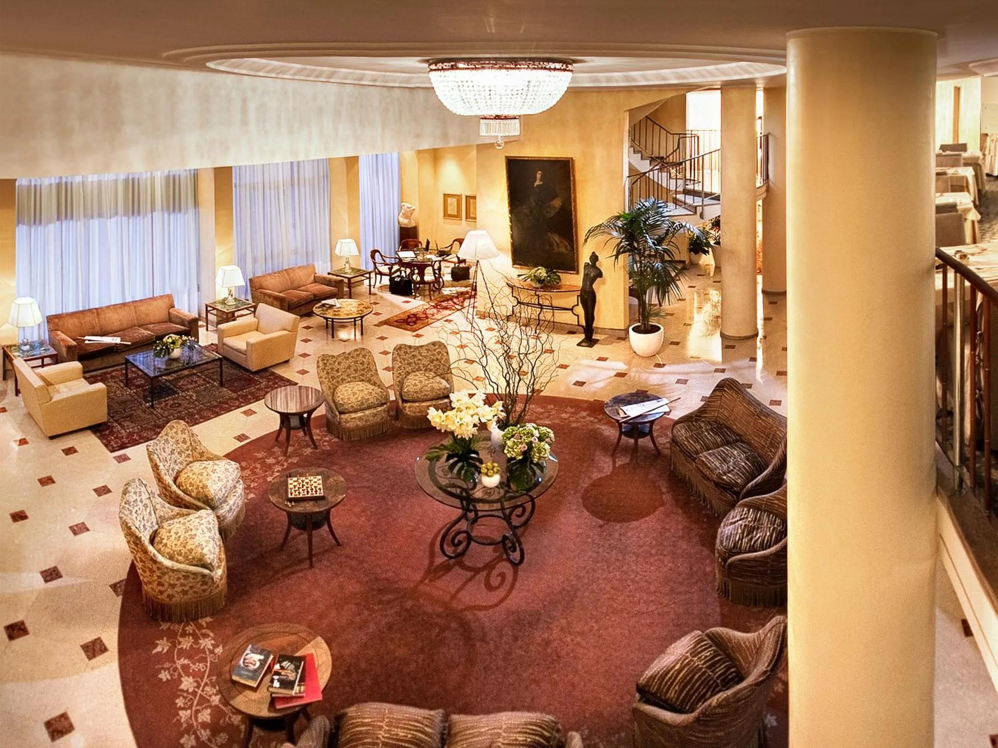 Lobby or reception in Hotel Cavour