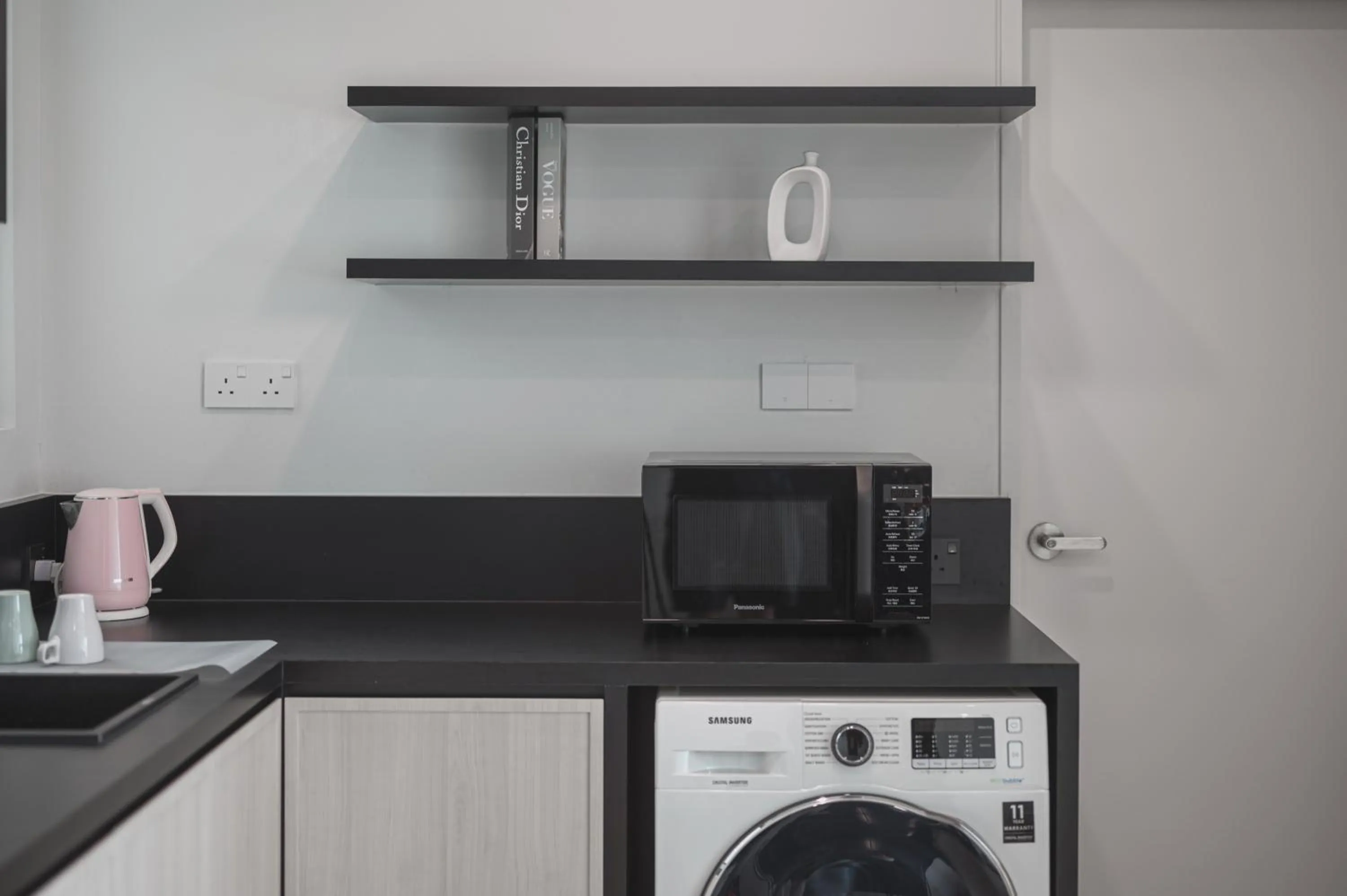 Kitchen or kitchenette in Greenfield Residence Bandar Sunway by Airhost