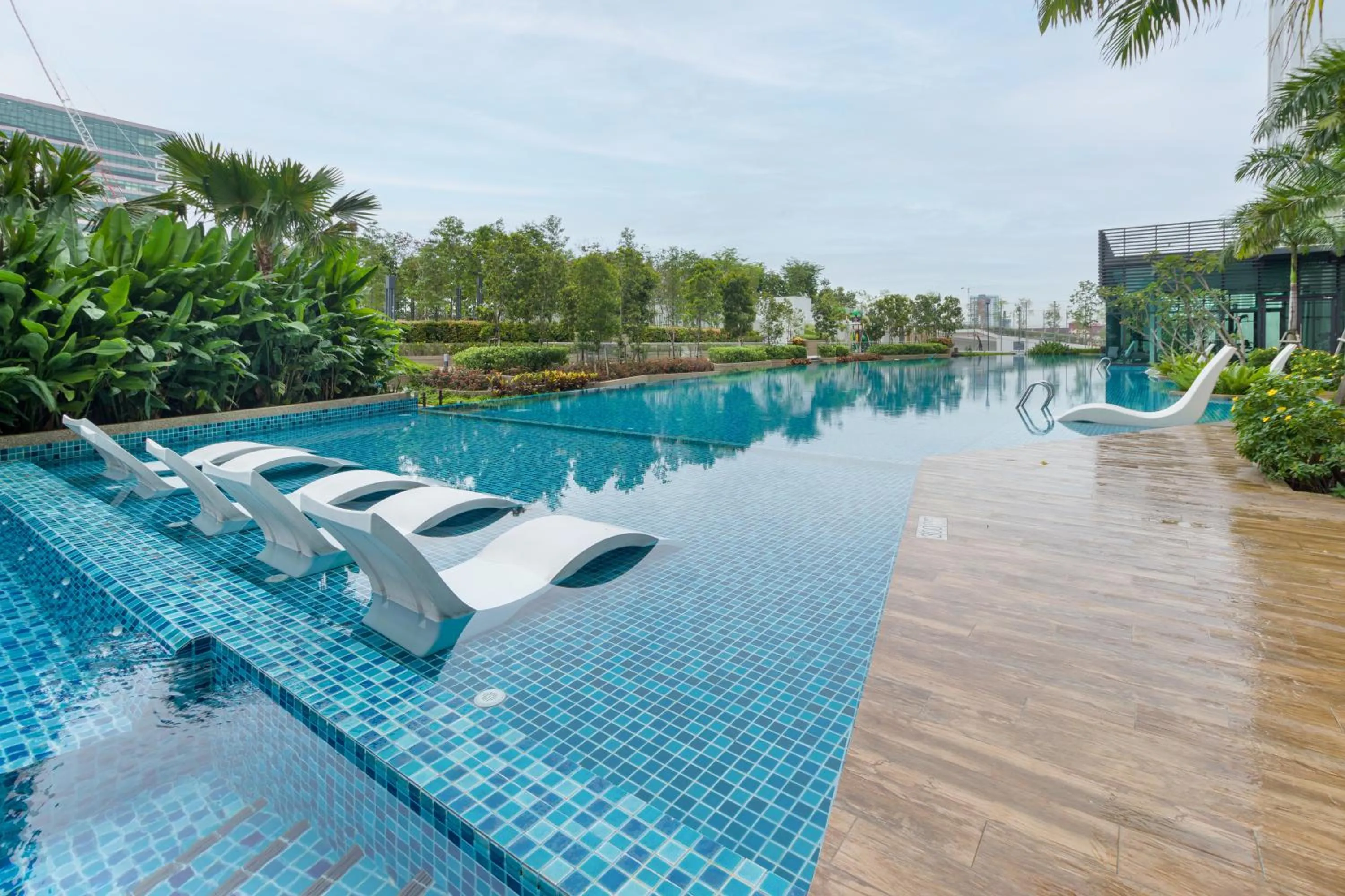 Swimming pool in Greenfield Residence Bandar Sunway by Airhost