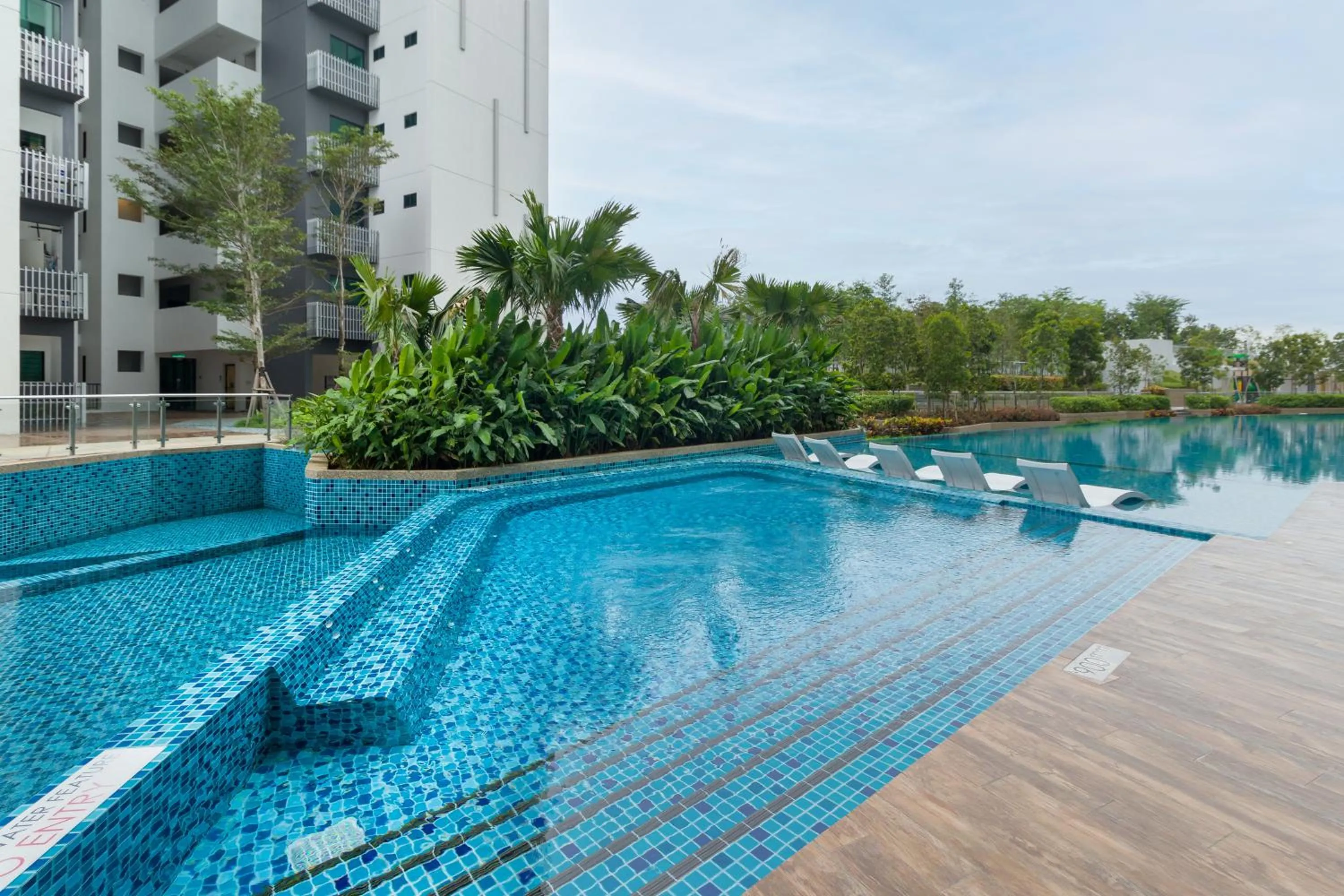 Swimming pool in Greenfield Residence Bandar Sunway by Airhost