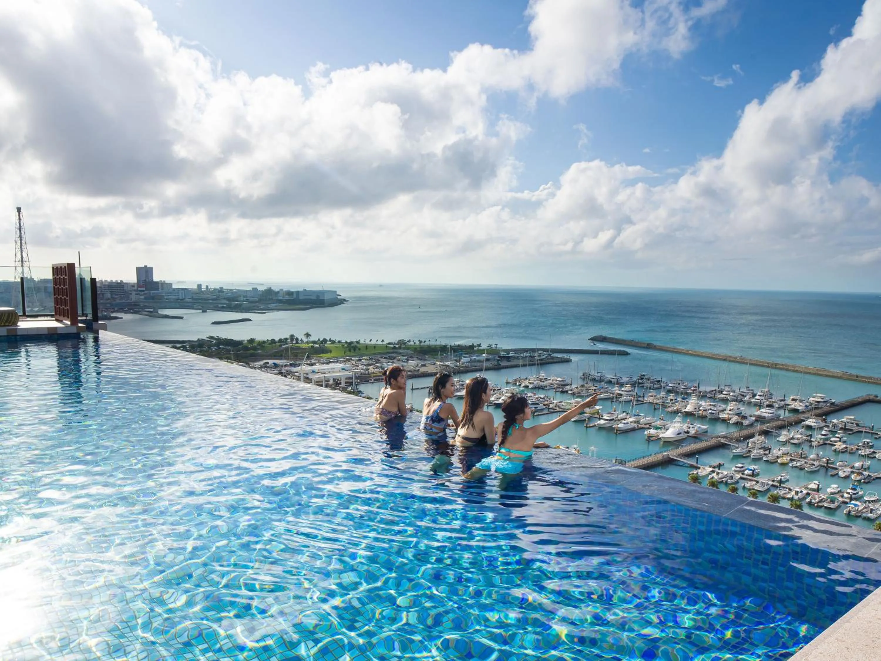 Swimming pool in Okinawa Prince Hotel Ocean View Ginowan