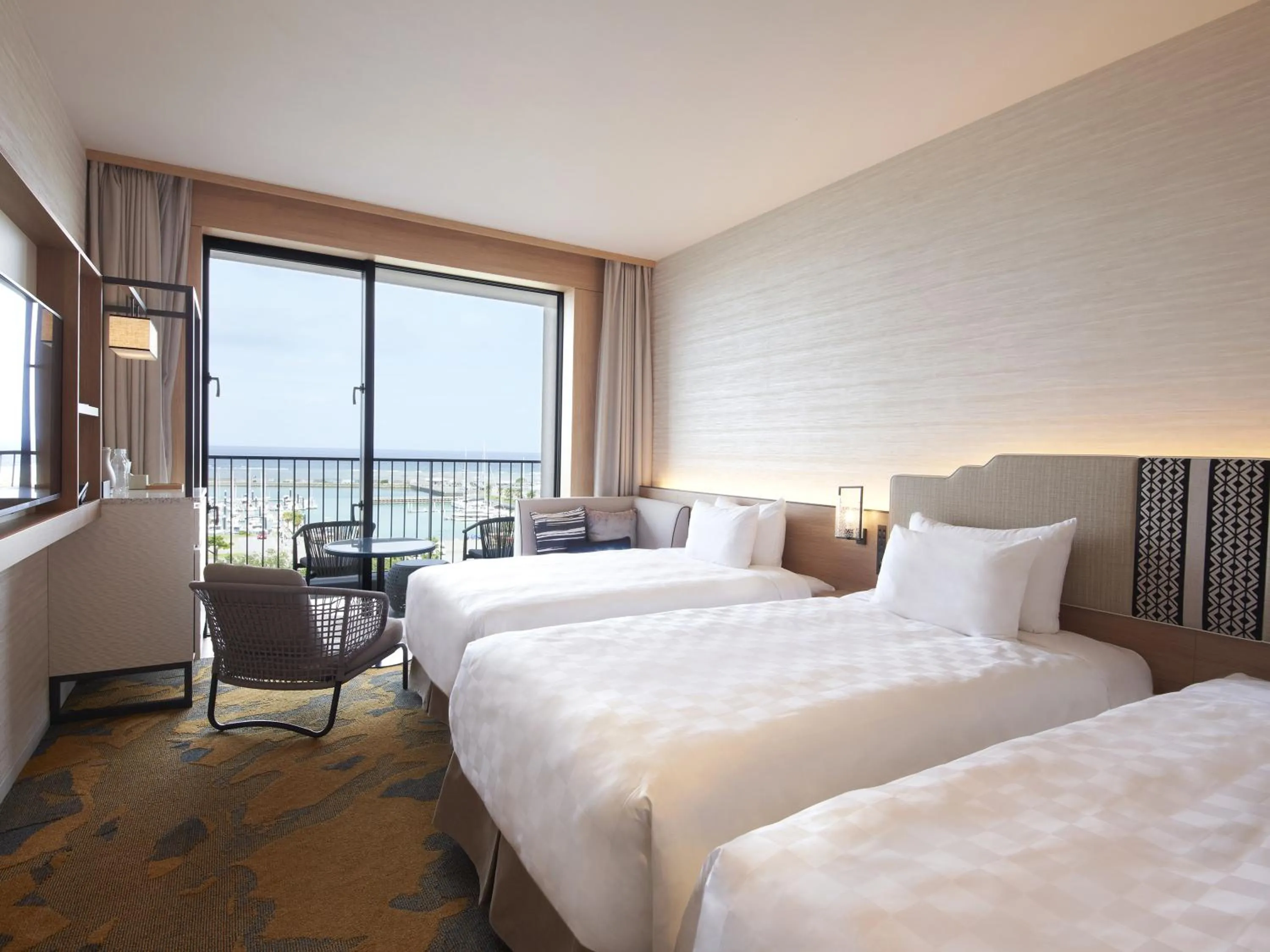TV and multimedia, Bed in Okinawa Prince Hotel Ocean View Ginowan
